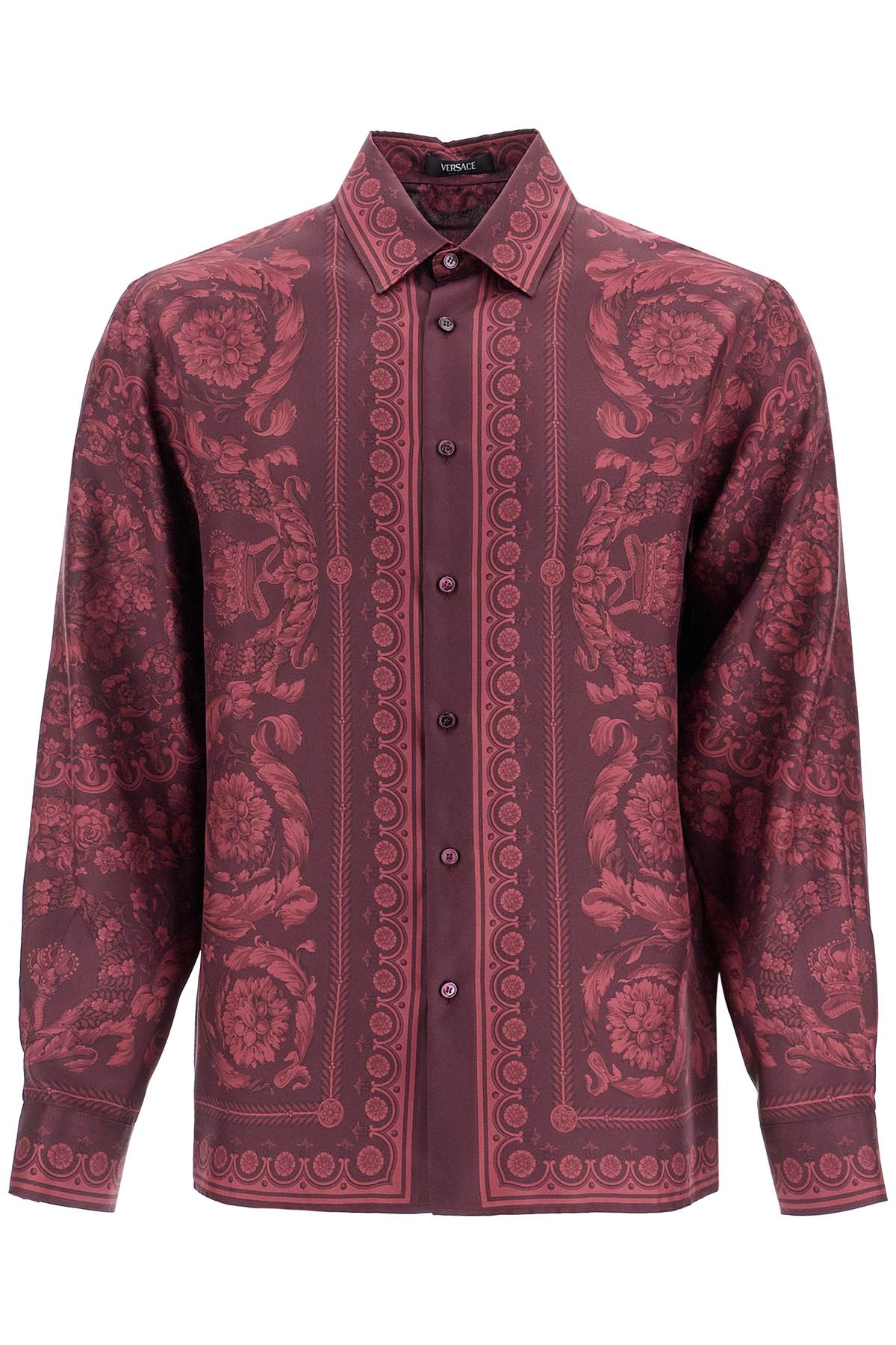 Burgundy Silk Shirt