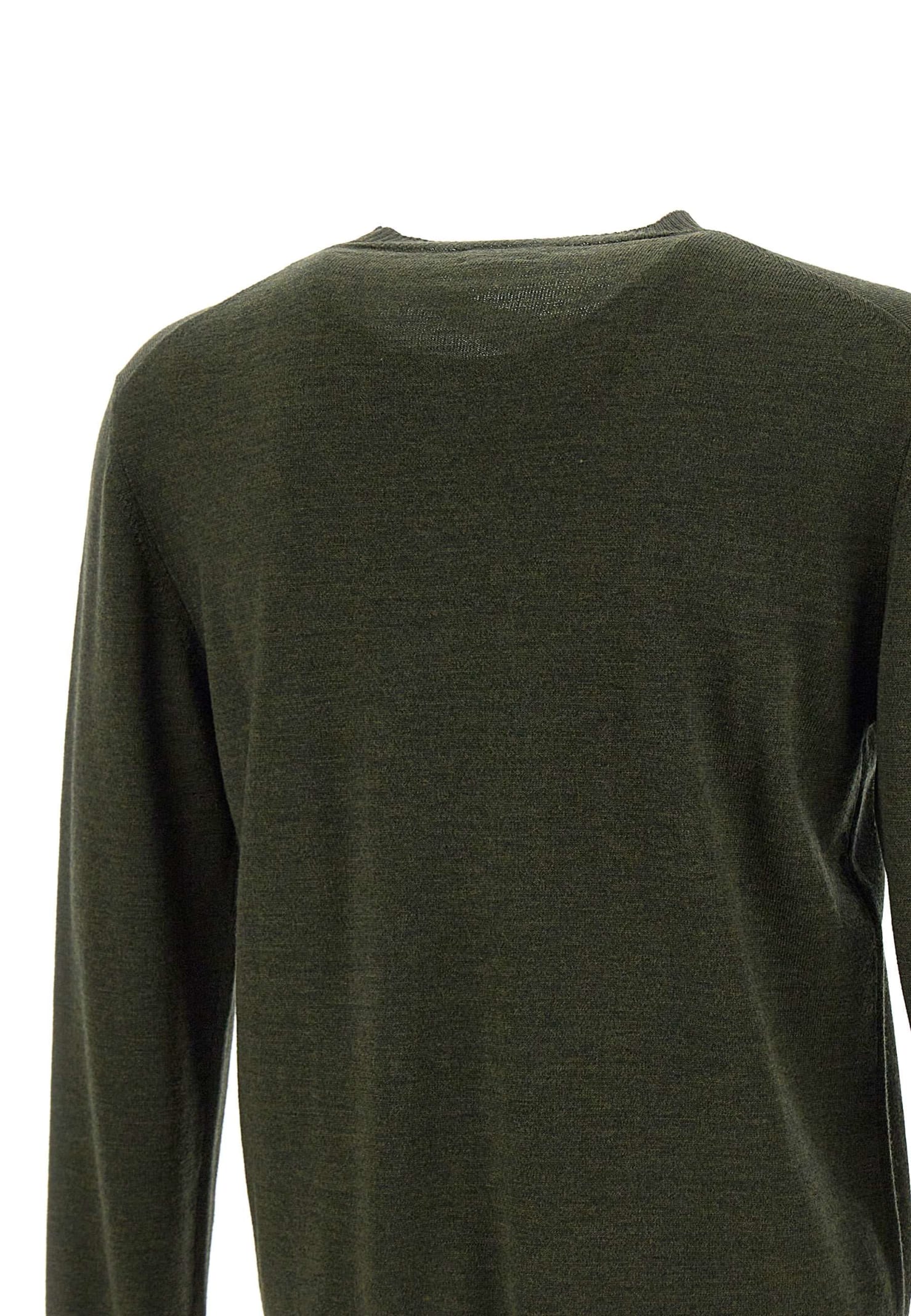 Shop Ballantyne Wool Sweater In Green