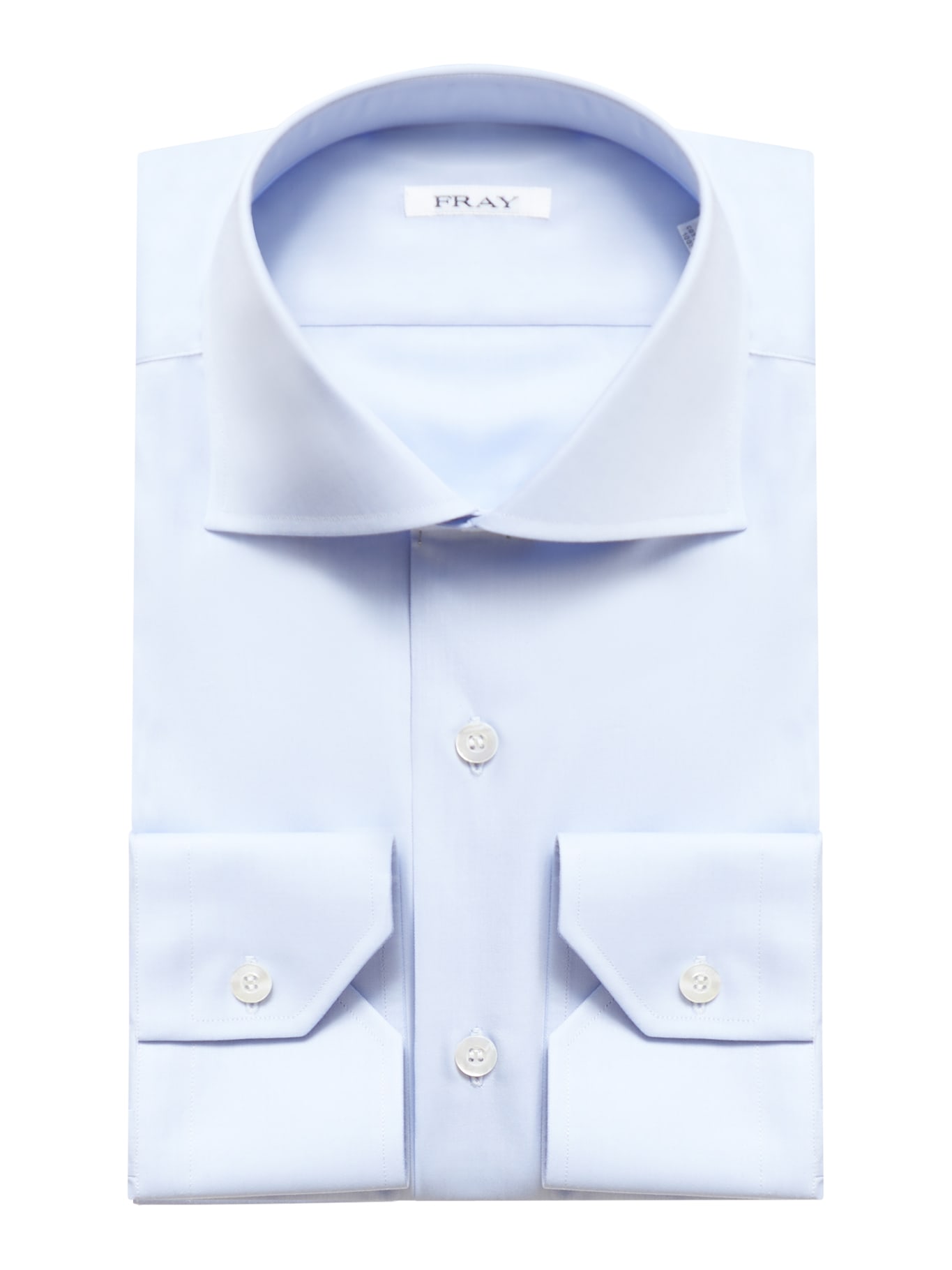 Fray Cotton Shirt In Medium Light Blue