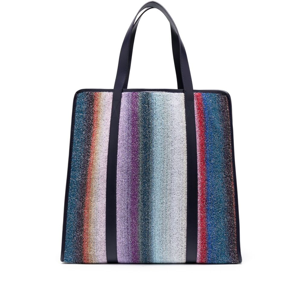 Shop Missoni Bag In Blue/purple