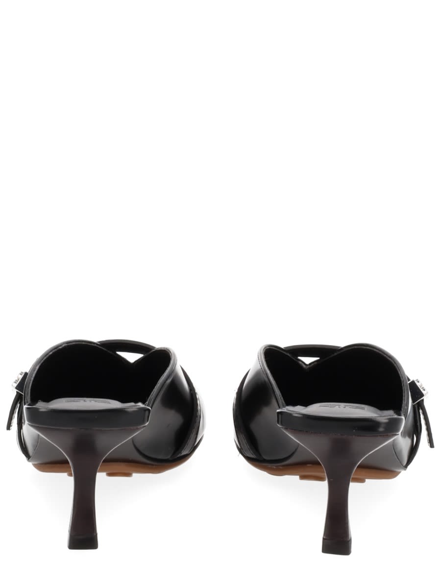 Ganni Mules With Heels In Black