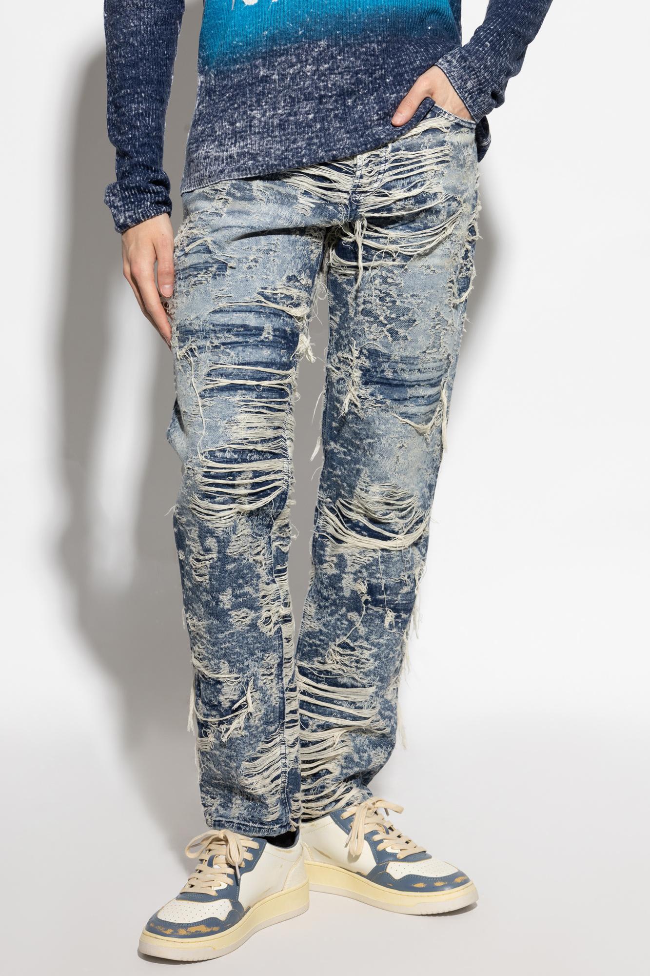 Diesel Regular Distressed Jeans 2023 D-finitive 09m04 In Denim
