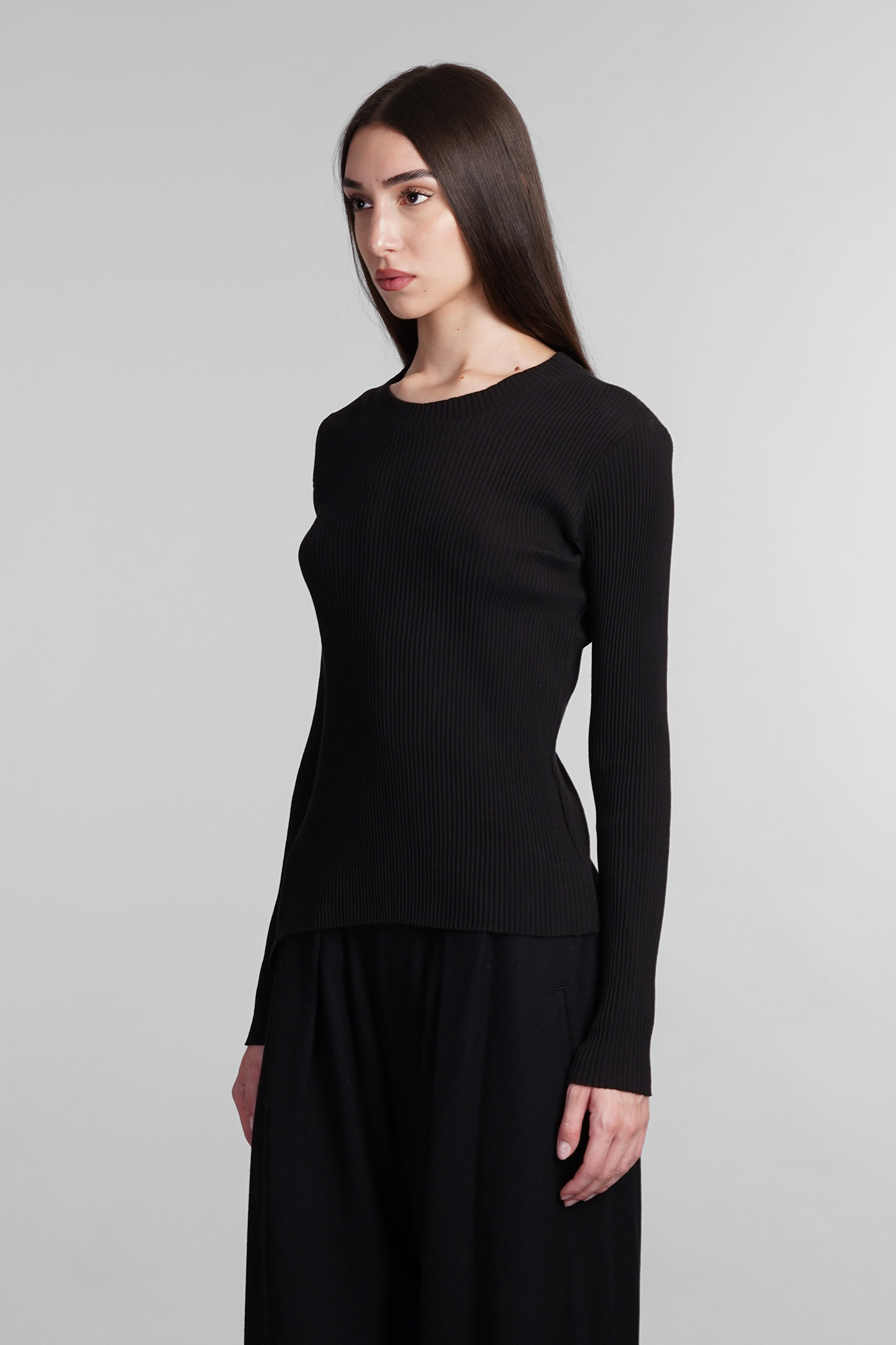 Shop Yohji Yamamoto Knitwear In Black Wool