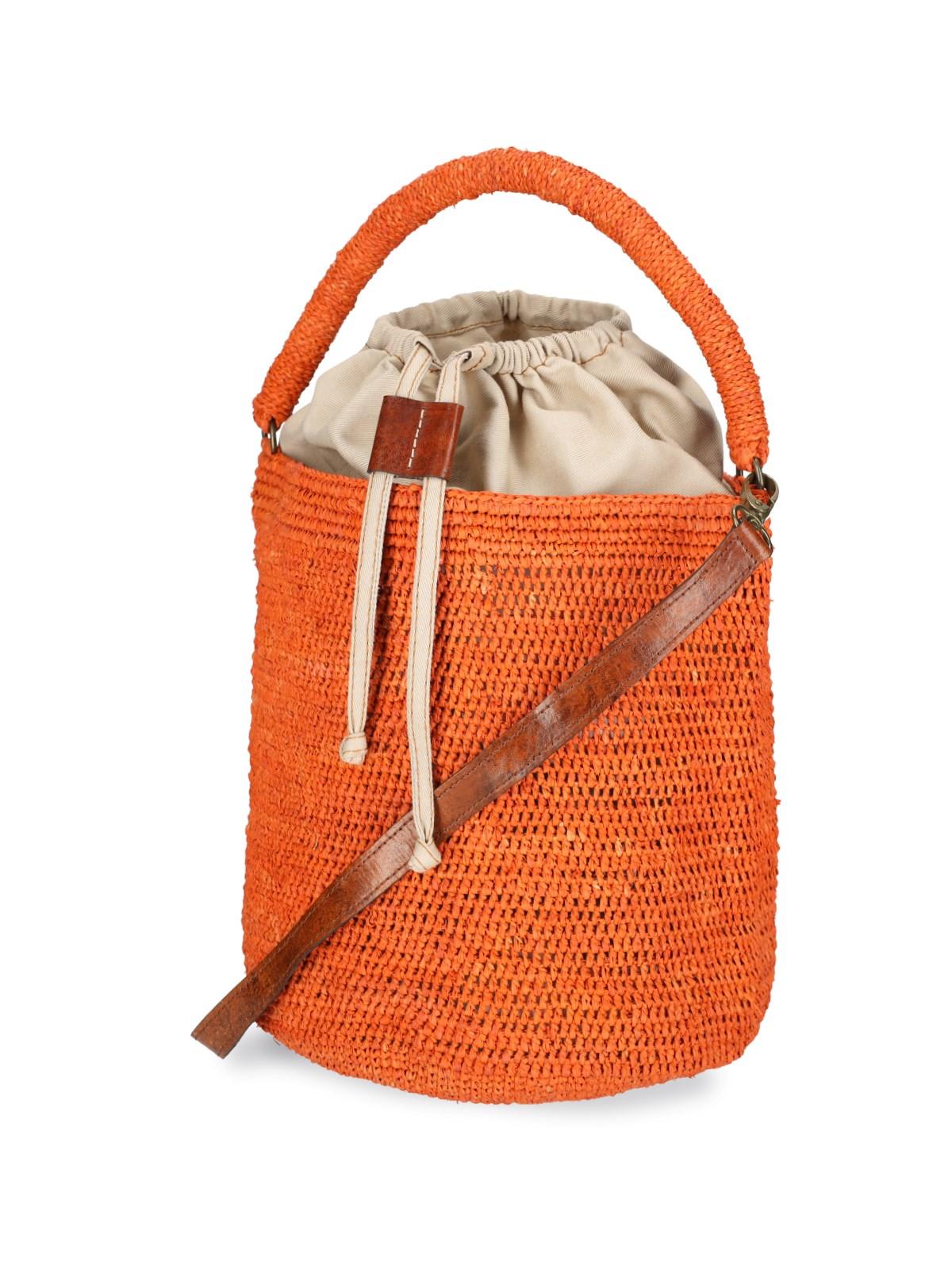 Shop Ibeliv Siny Bucket Bag In Orange