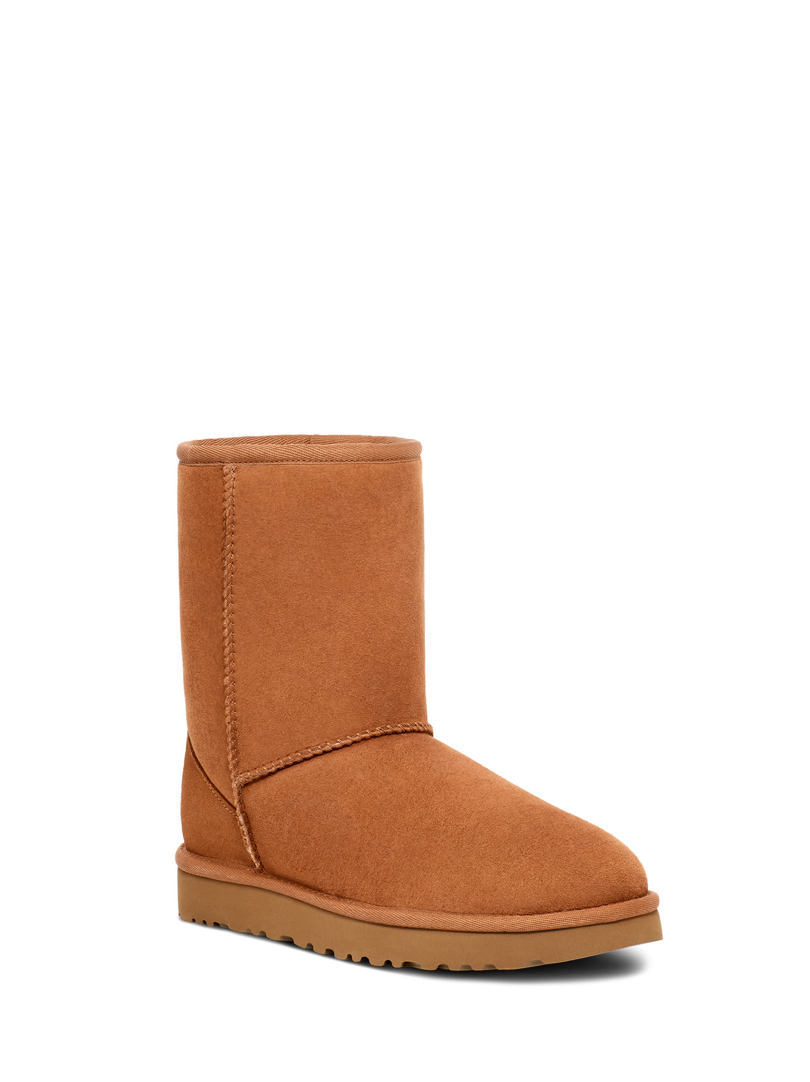 Ugg Mid-calf Sheepskin And Suede Boots In Brown