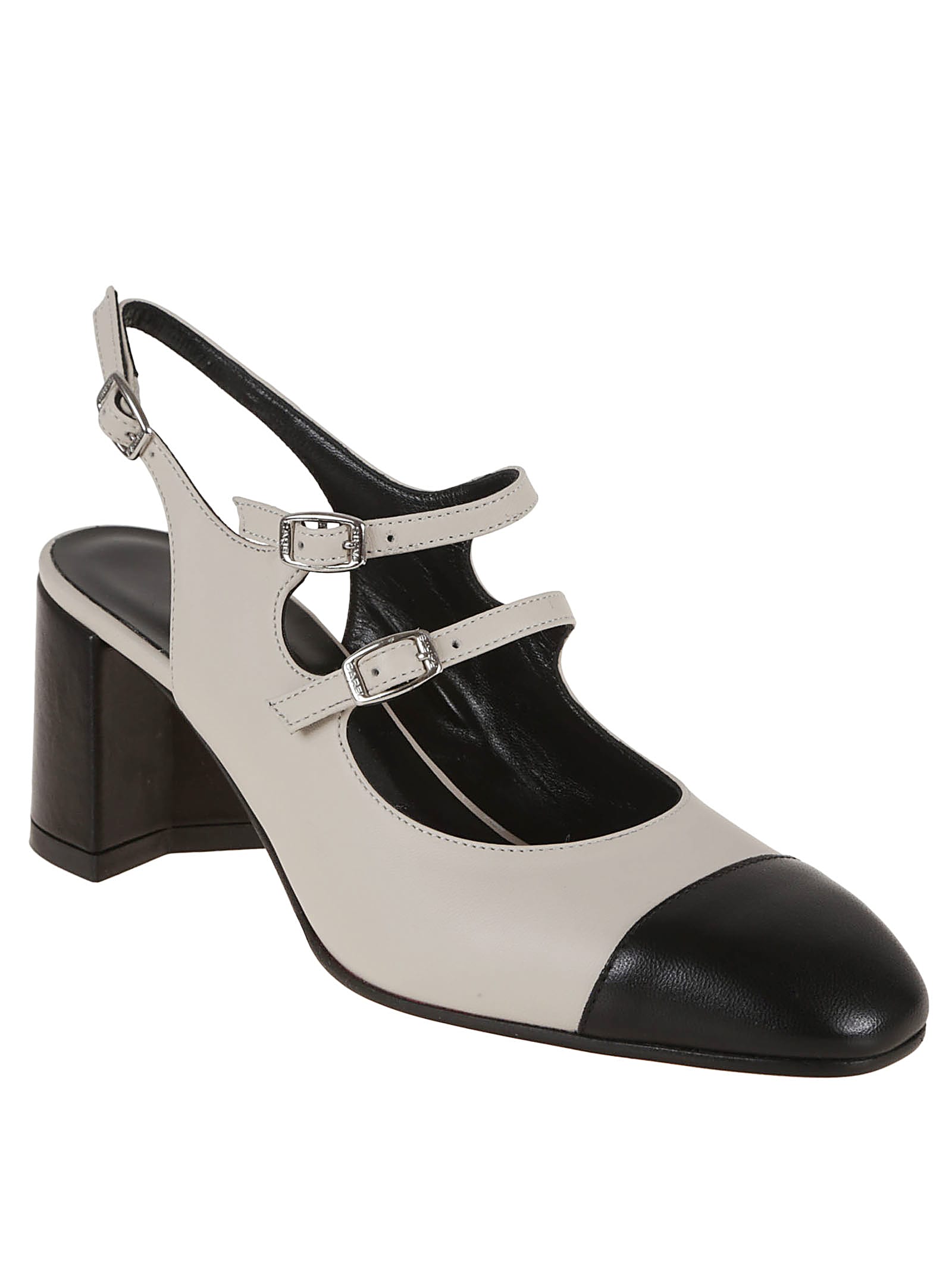CAREL NAPPA LEATHER T-STRAP PAPAYA