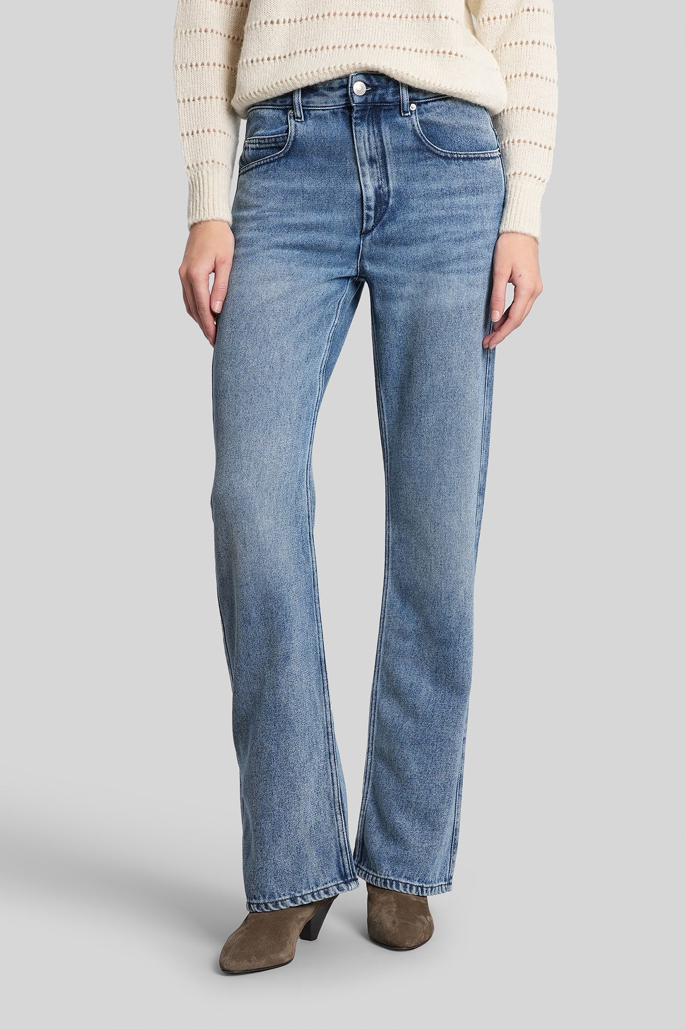 Isabel Marant Belvira Jeans In Blue Cotton