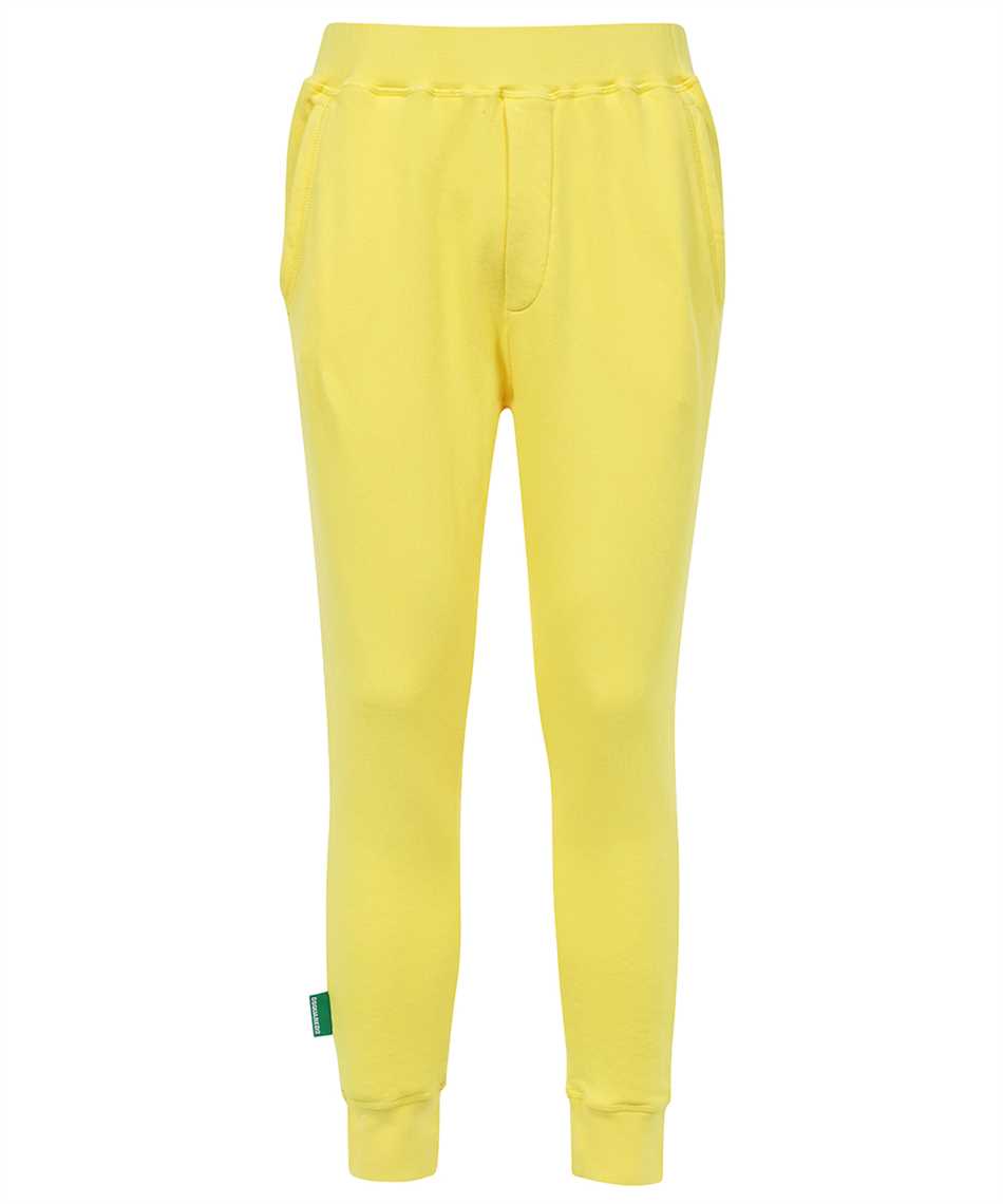 Dsquared2 Cotton Track-pants In Yellow