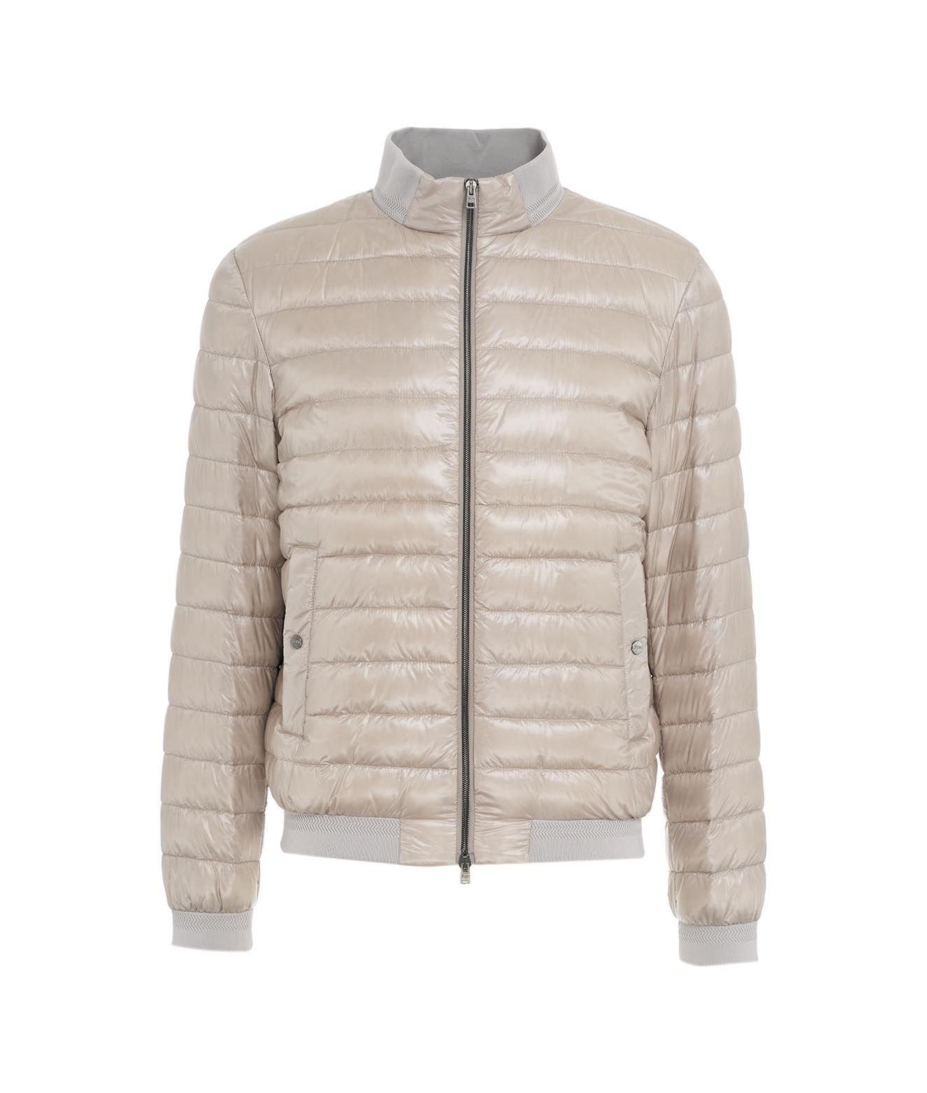 High-neck Quilted Bomber Padded Jacket