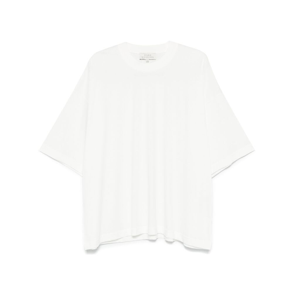 Studio Nicholson White Cotton Piu Over Shirt In White