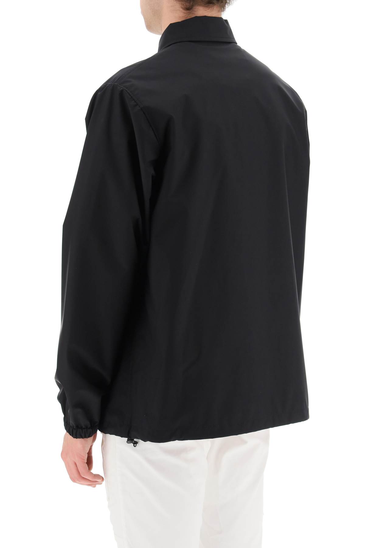 Shop Junya Watanabe Keith Haring Overshirt Jacket In Black X White (black)