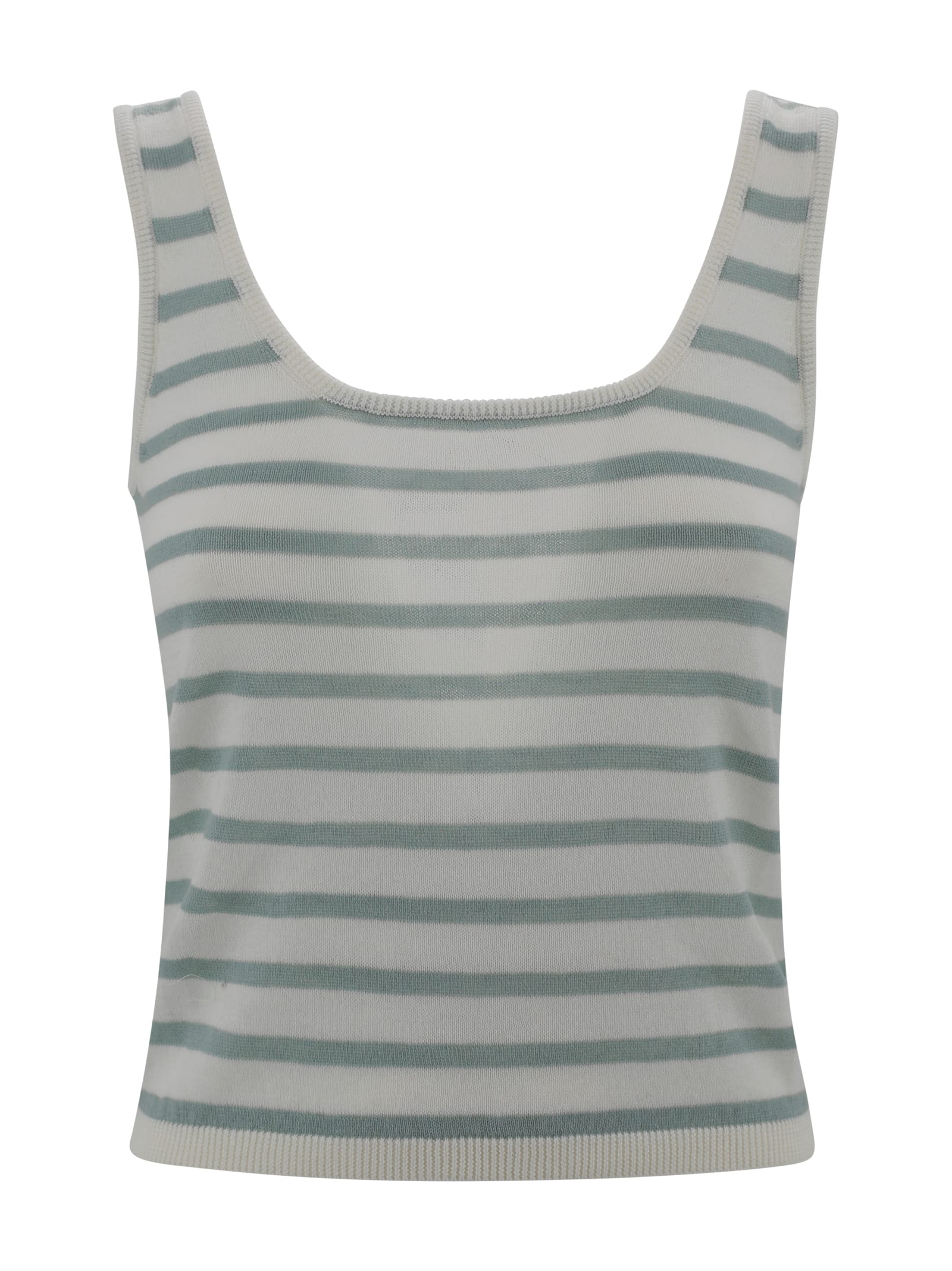 Striped Cashmere Top