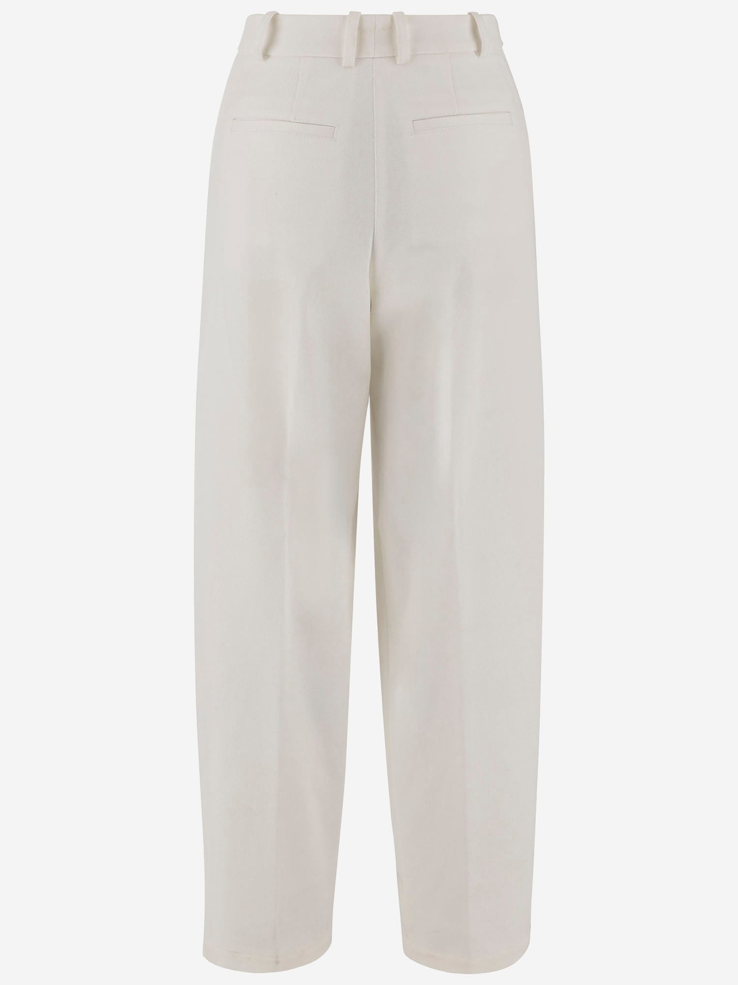Shop Ql2 Stretch Cotton Pants In White
