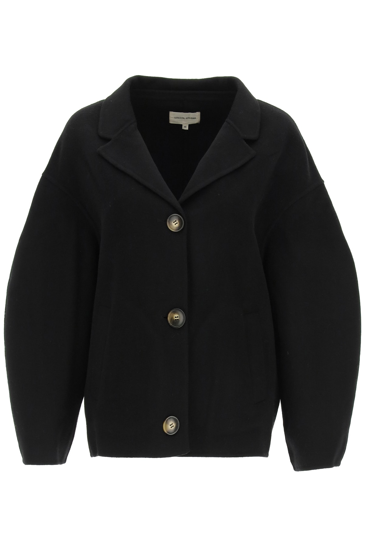 Loulou Studio Moho Cropped Coat In Wool And Cashmere