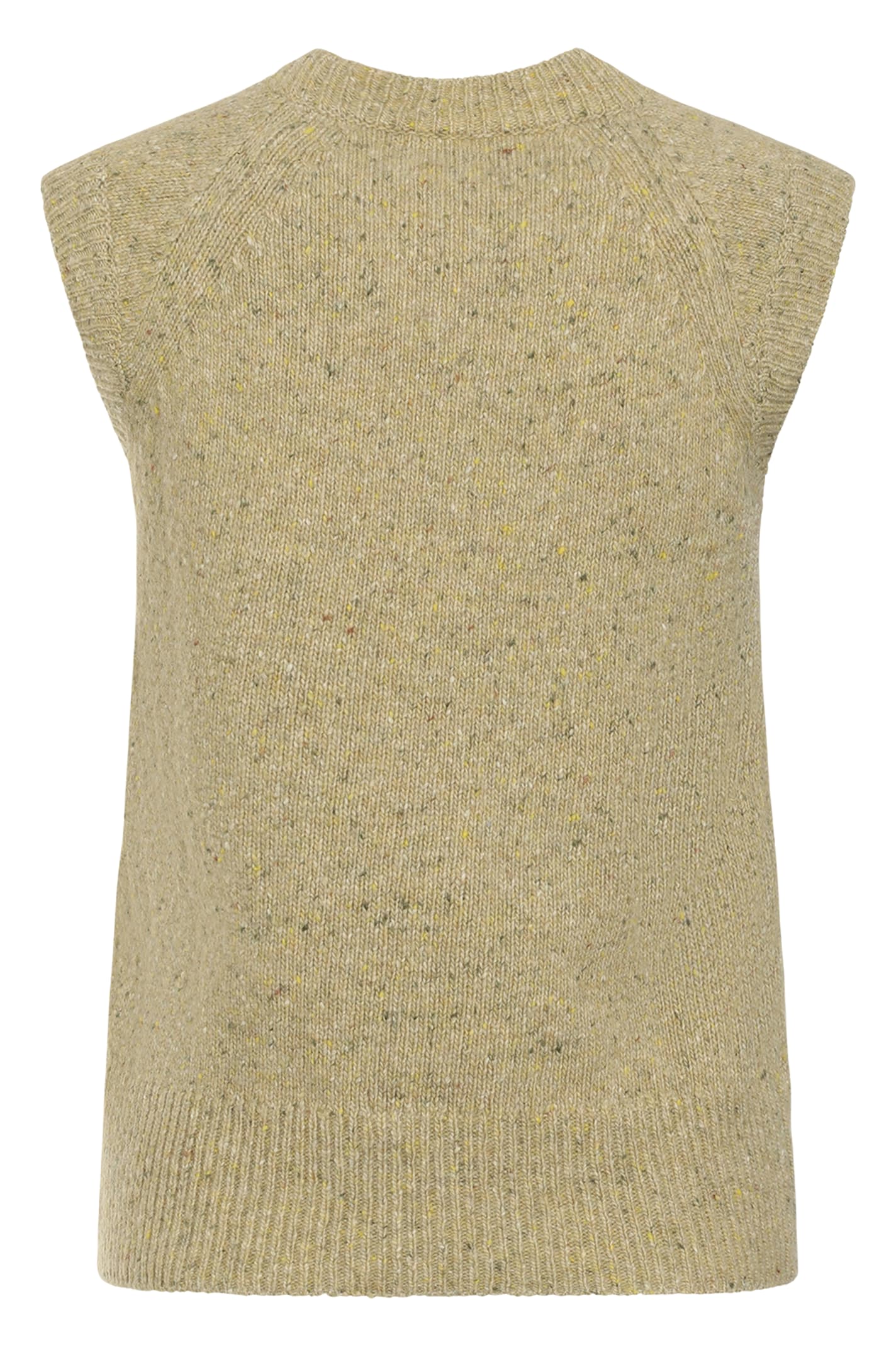 Ami Alexandre Mattiussi Knit Crew Neck Wool Vest