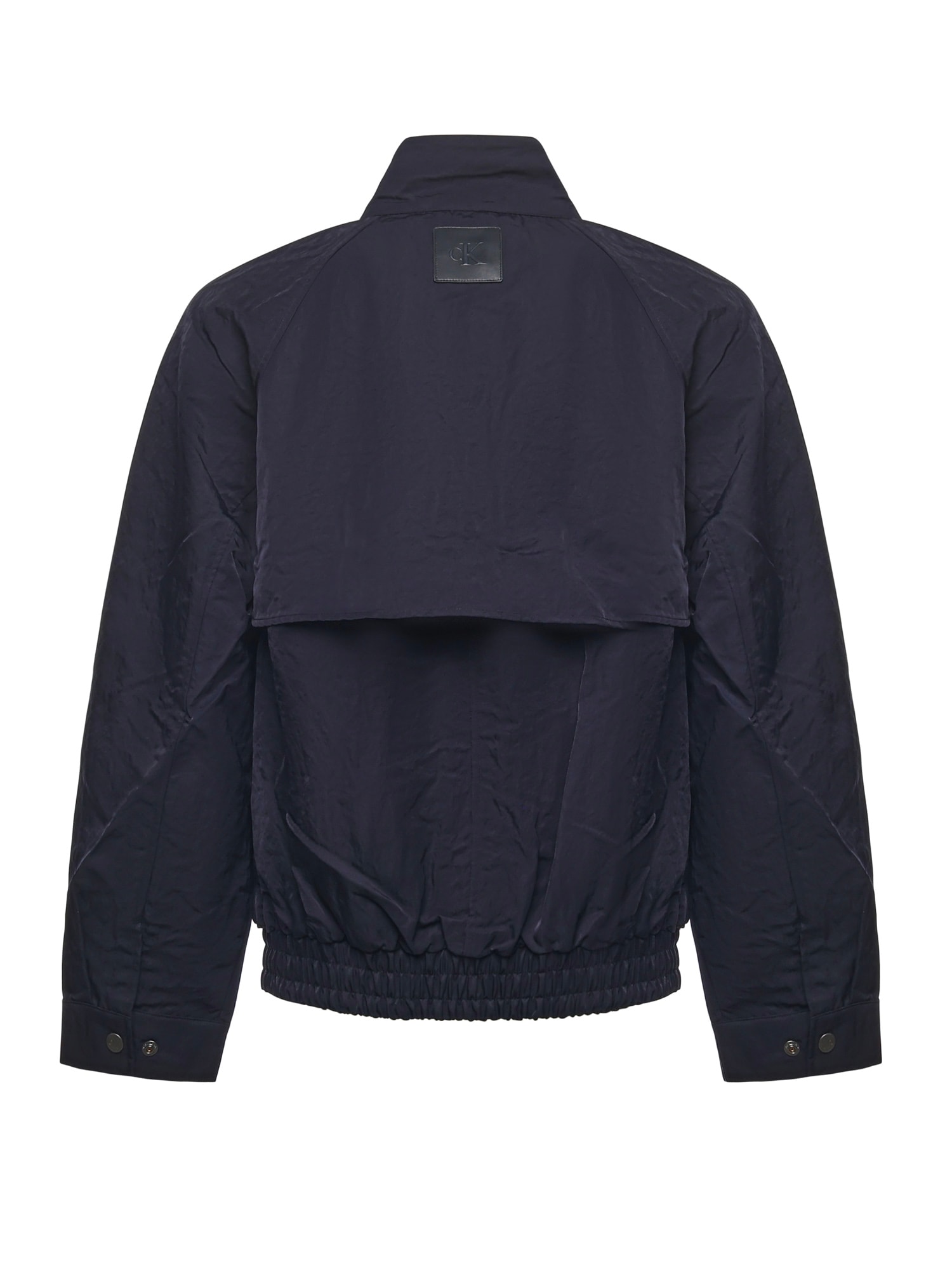 Calvin Klein Technical Fabric Jacket In Blue