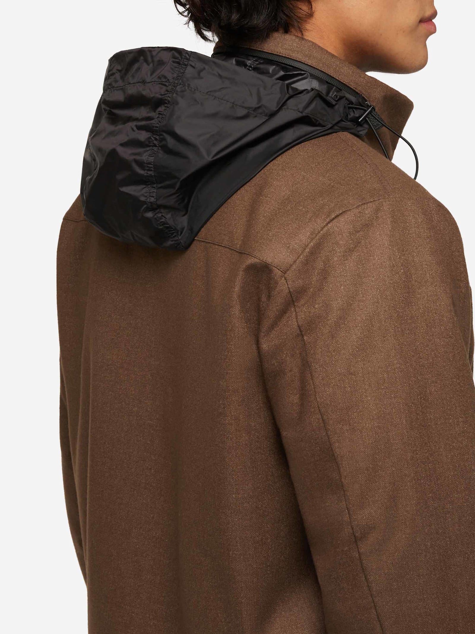 Mc2 Saint Barth Wooly Brown Bomber Jacket Country With Teddy Lining In Brown