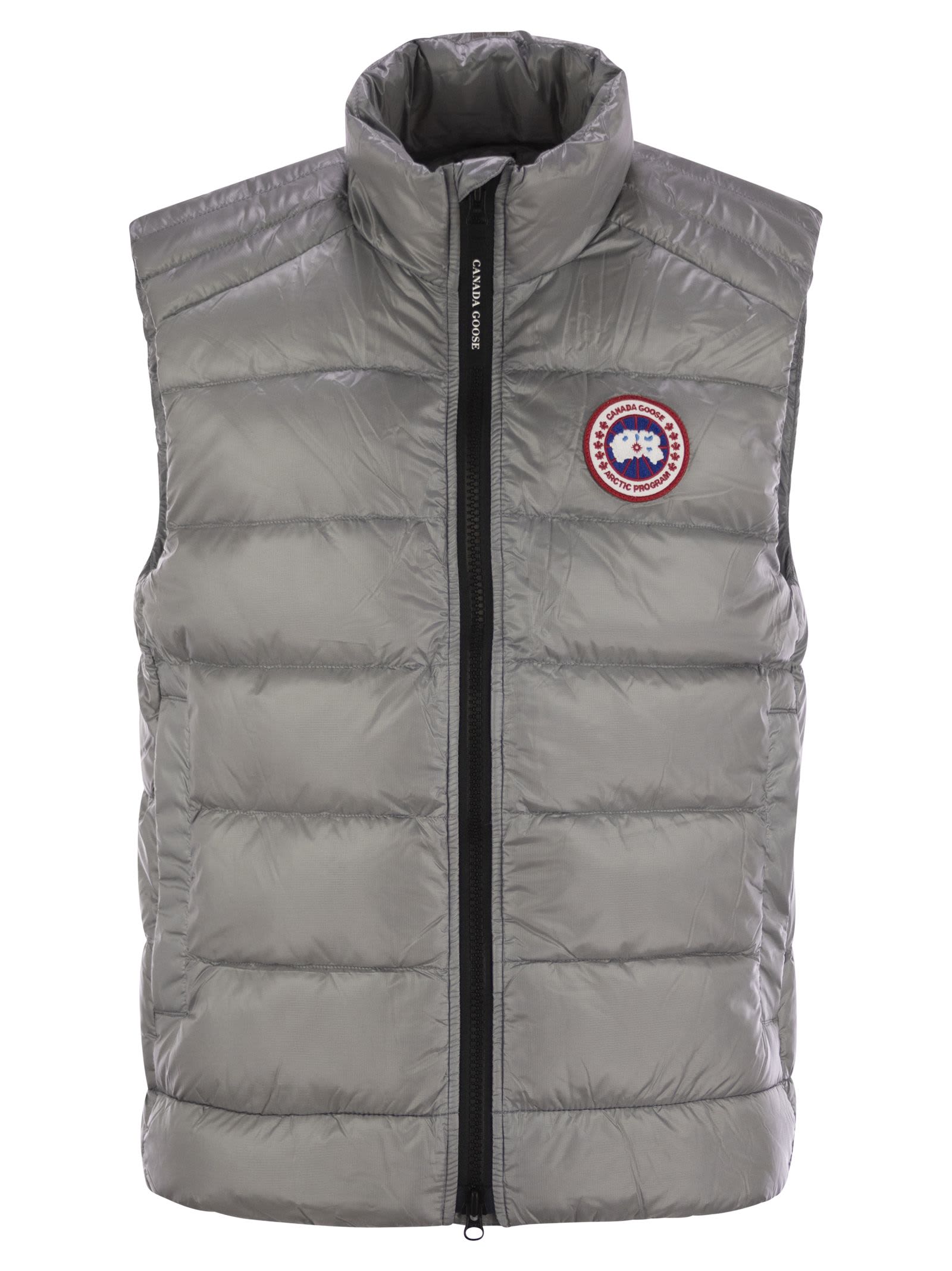 Shop Canada Goose Crofton - Sleeveless Down Jacket In Grey