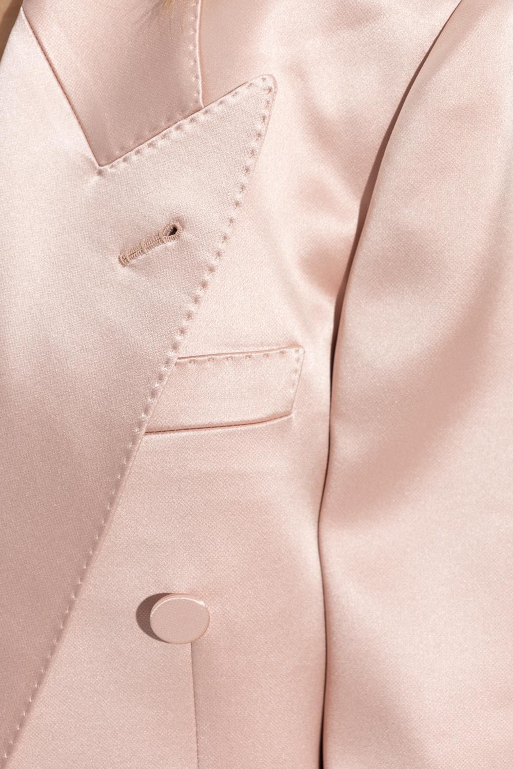 Gucci Giacca In Duchesse Di Seta In Pink