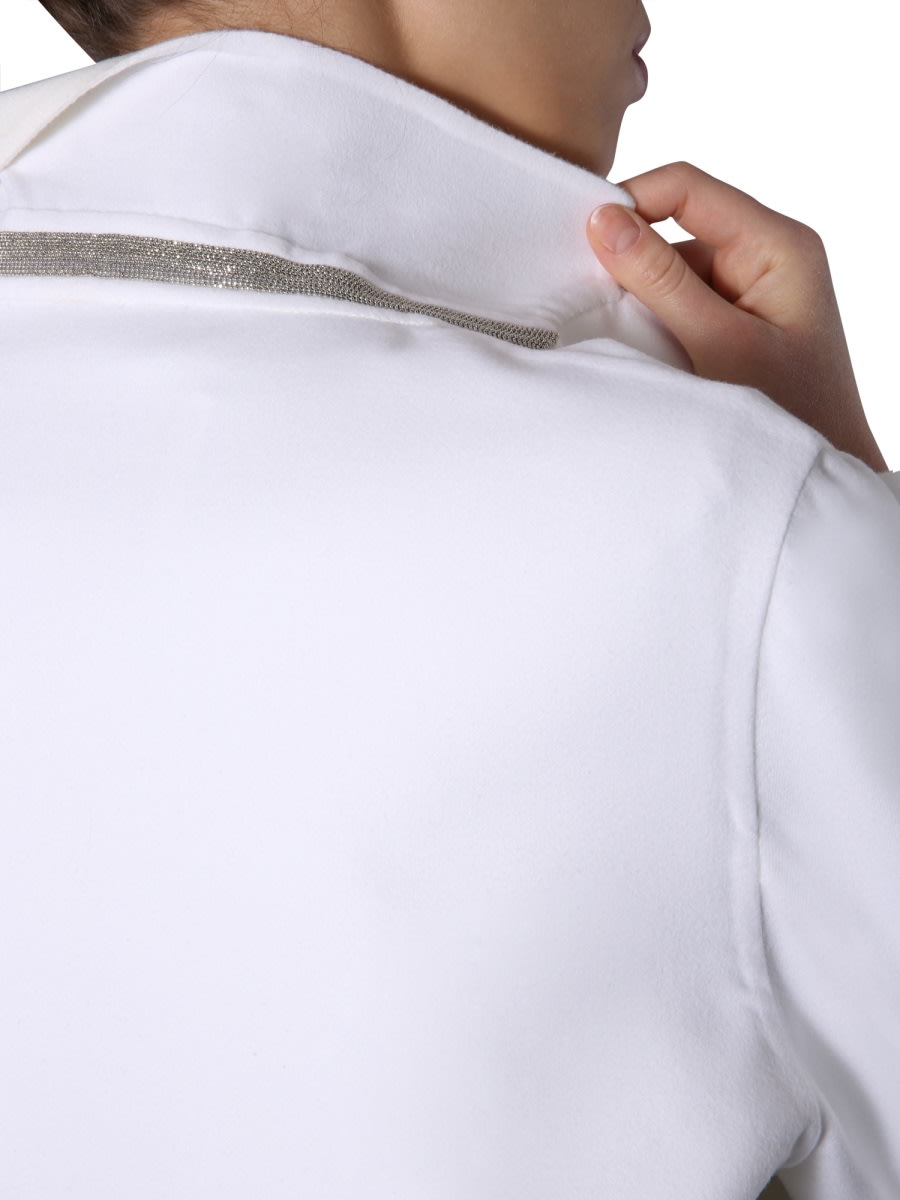 Fabiana Filippi Regular Fit Coat In White