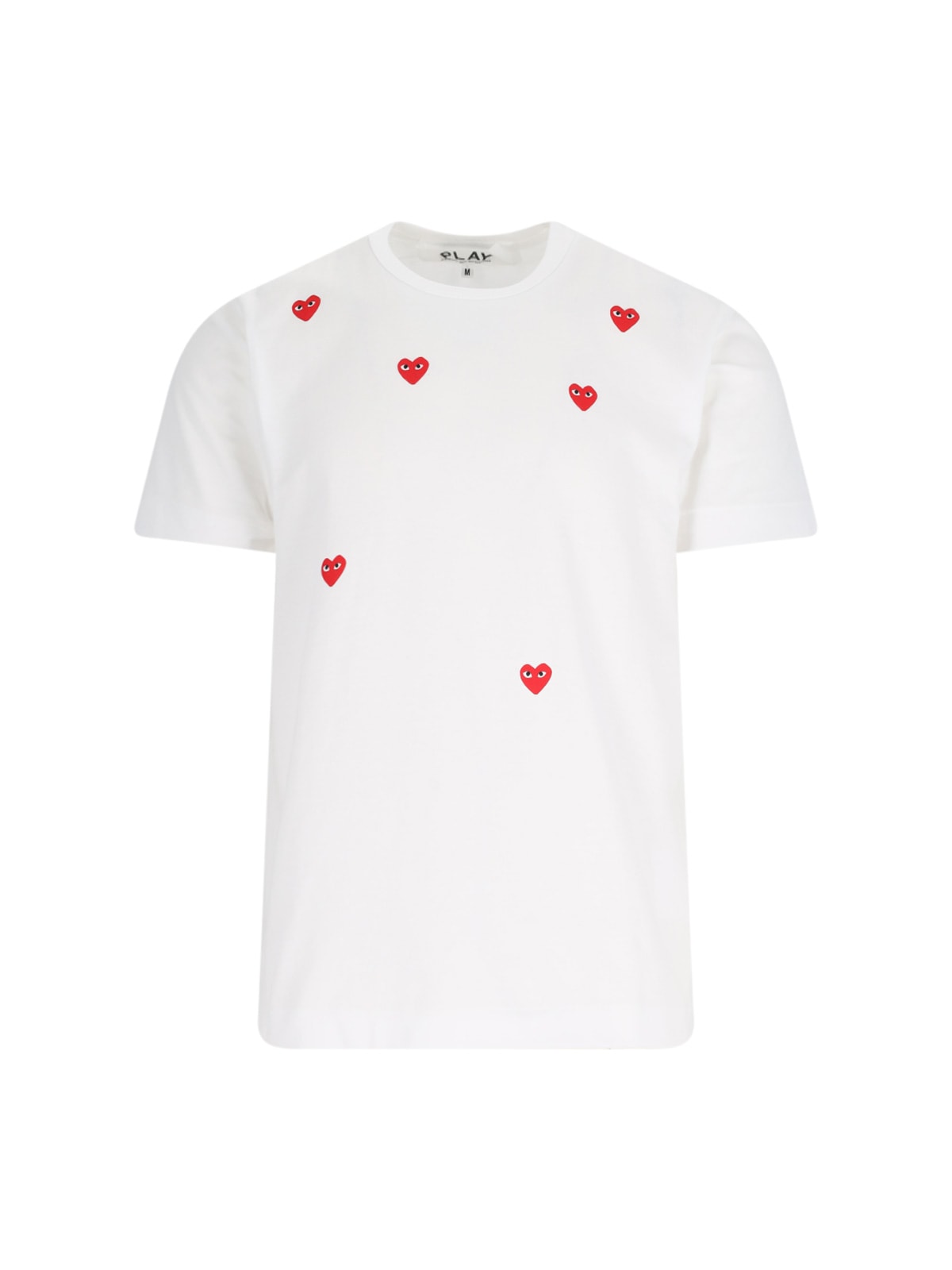 Comme Des Garçons Play Logo T-shirt In Metallic
