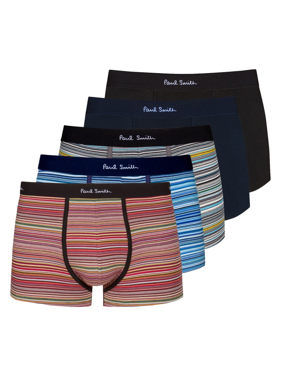 Shop Paul Smith Pack Of Five Boxer Shorts In Multicolour