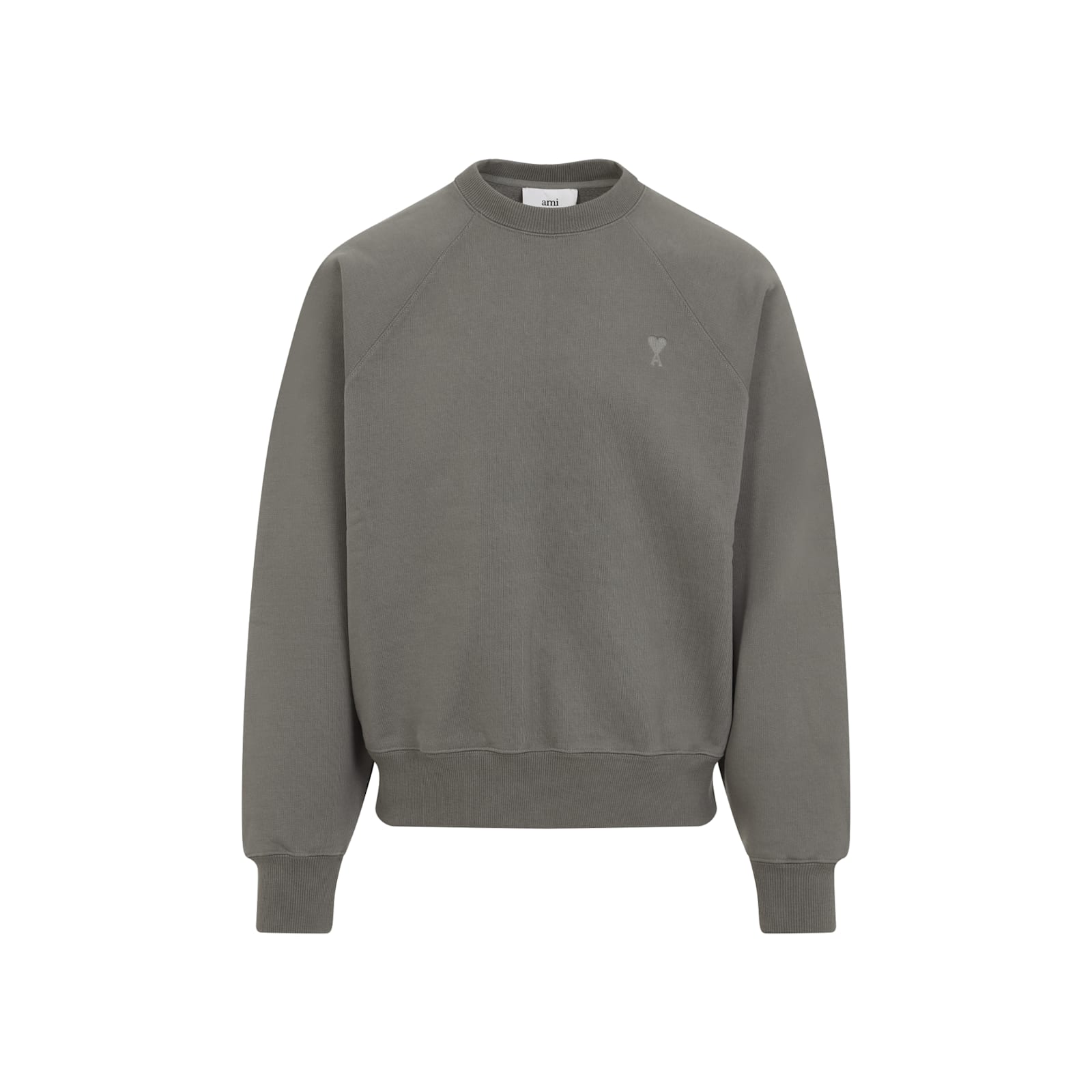 Ami Alexandre Mattiussi Ami Paris Sweatshirt In Smoke Grey