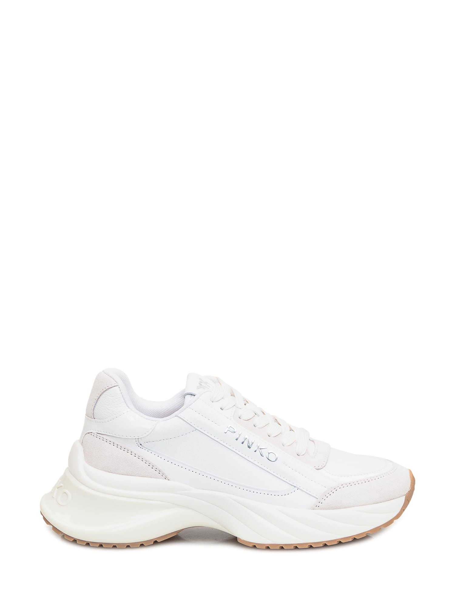 Shop Pinko Ariel 07 Sneaker In Bianco