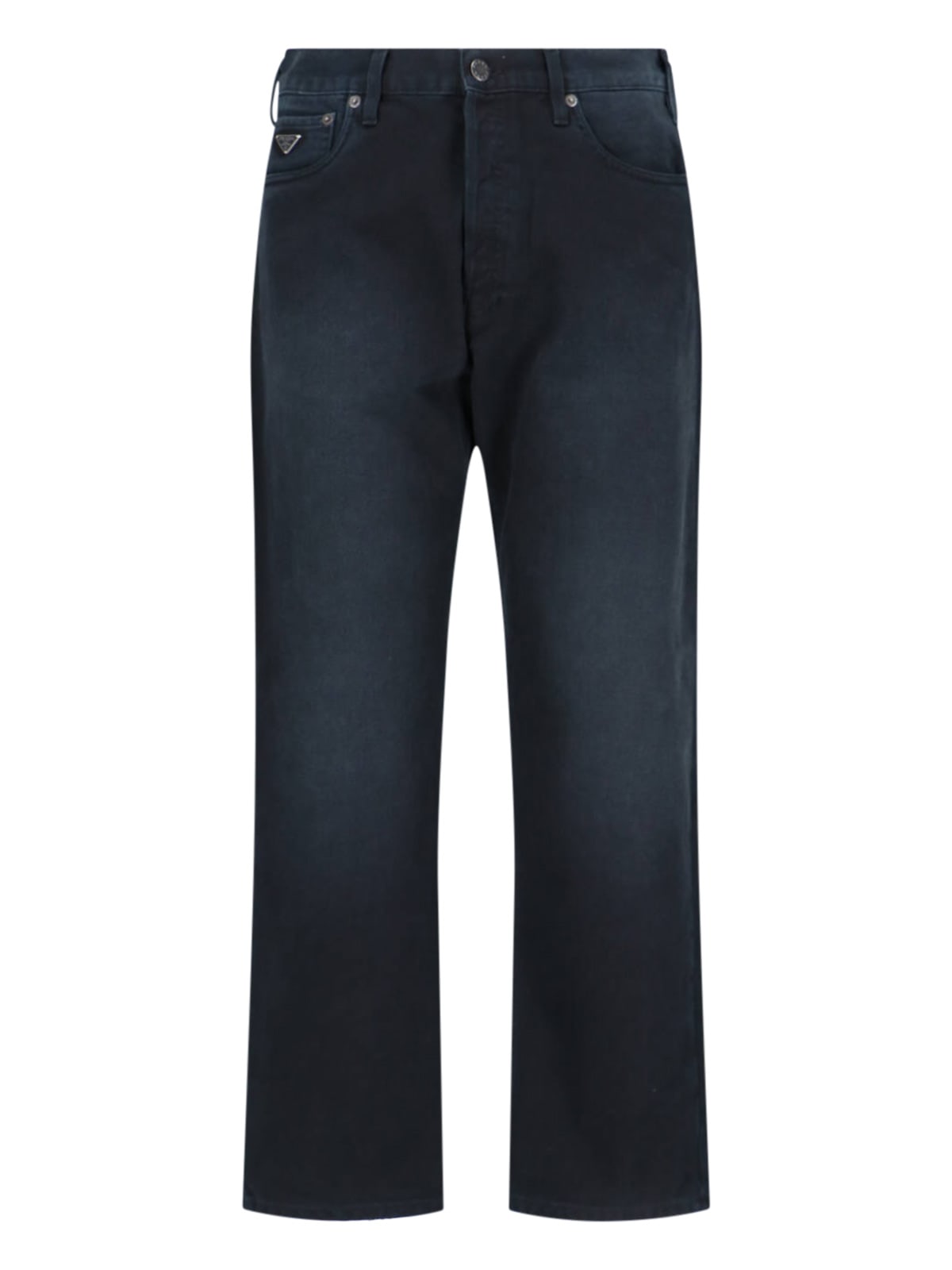 Prada Trousers Straight Belt Loops In Blue