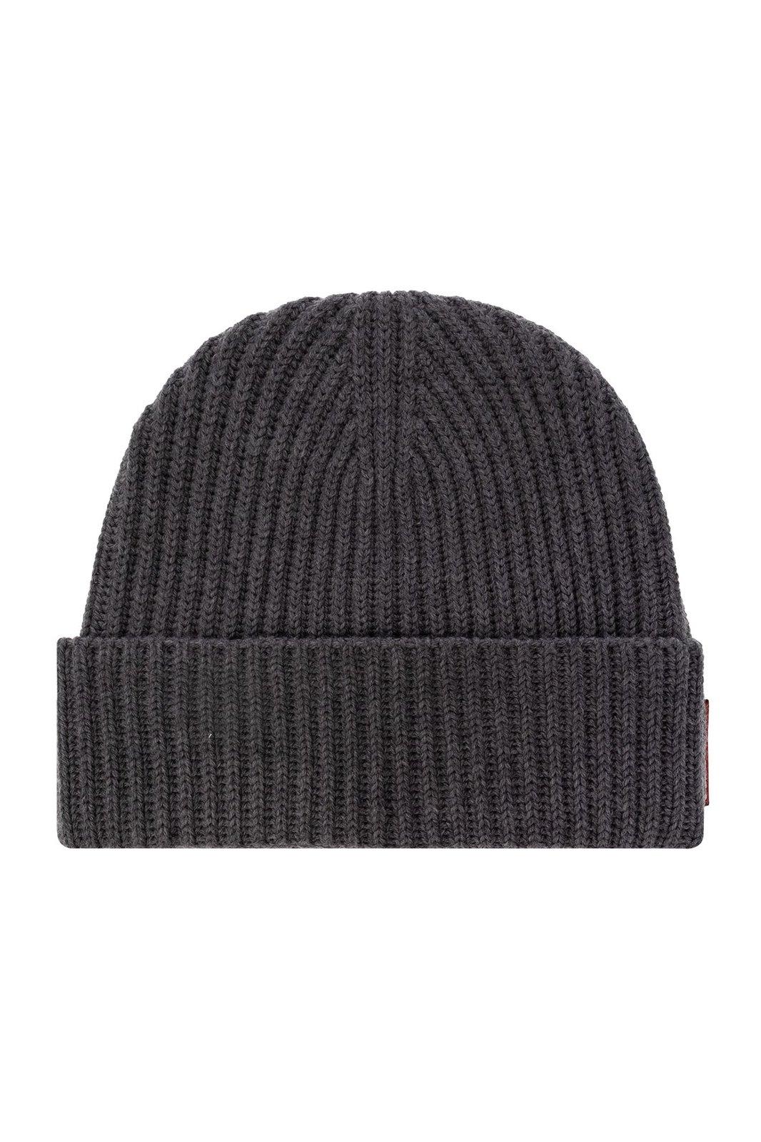 Shop Dsquared2 Logo Patch Beanie & Gloves In Grey