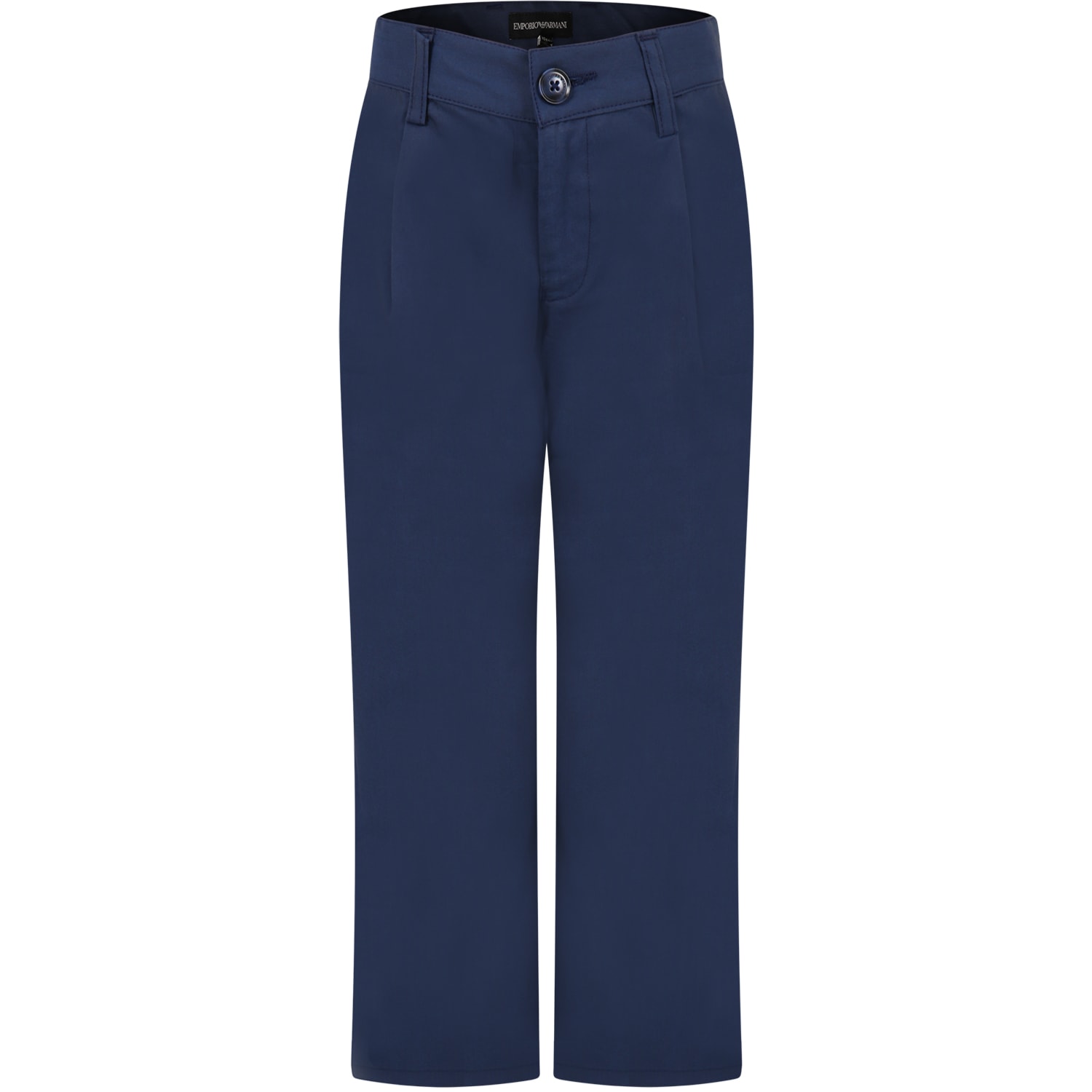 Armani Collezioni Kids' Blue Trouser For Boy