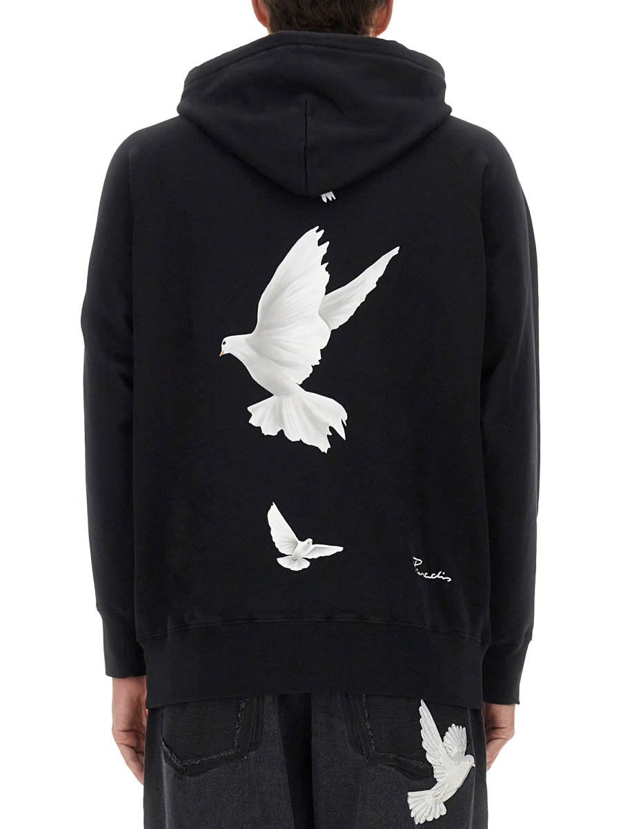 Shop 3paradis Freedom Sweatshirt In Black