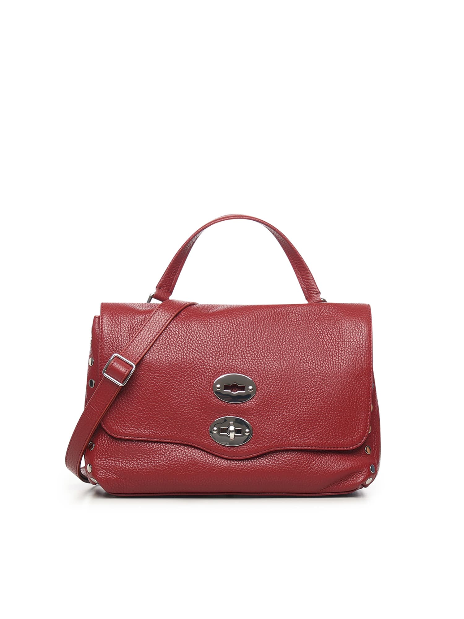 Zanellato Postina® Small Leather Bag In Burgundy