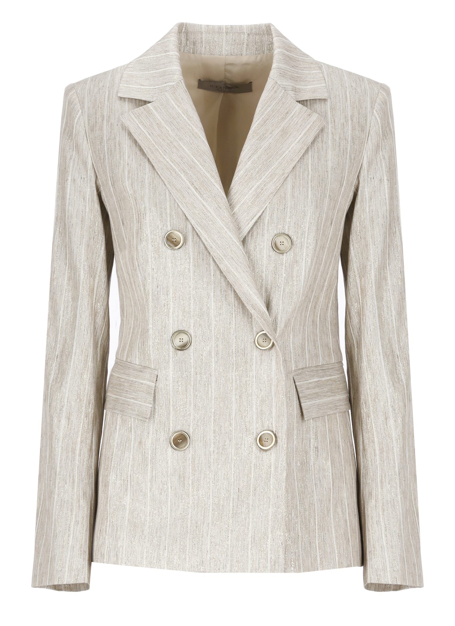 D. Exterior Viscose Blend Blazer