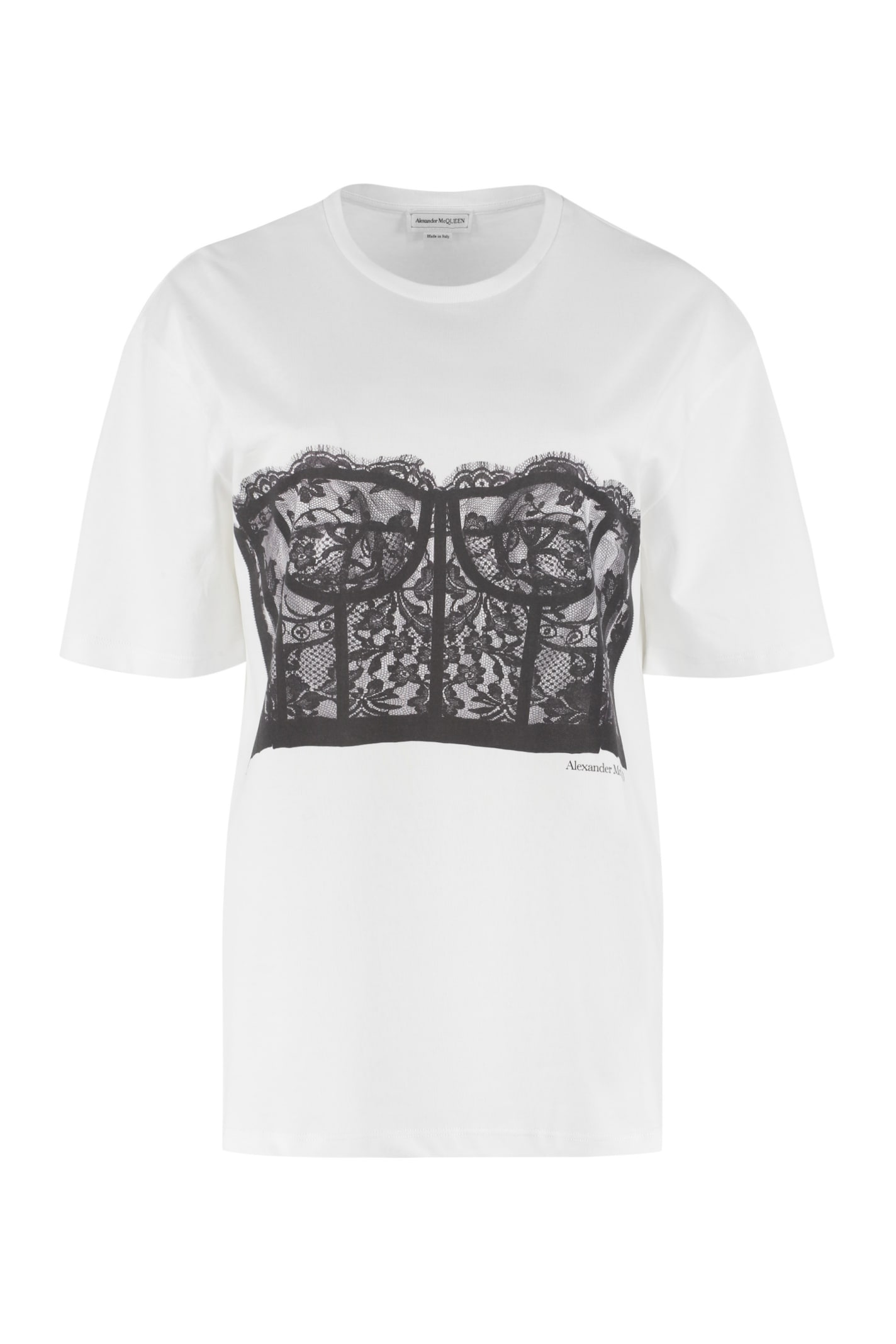 Alexander McQueen Printed Short Sleeve T-shirt