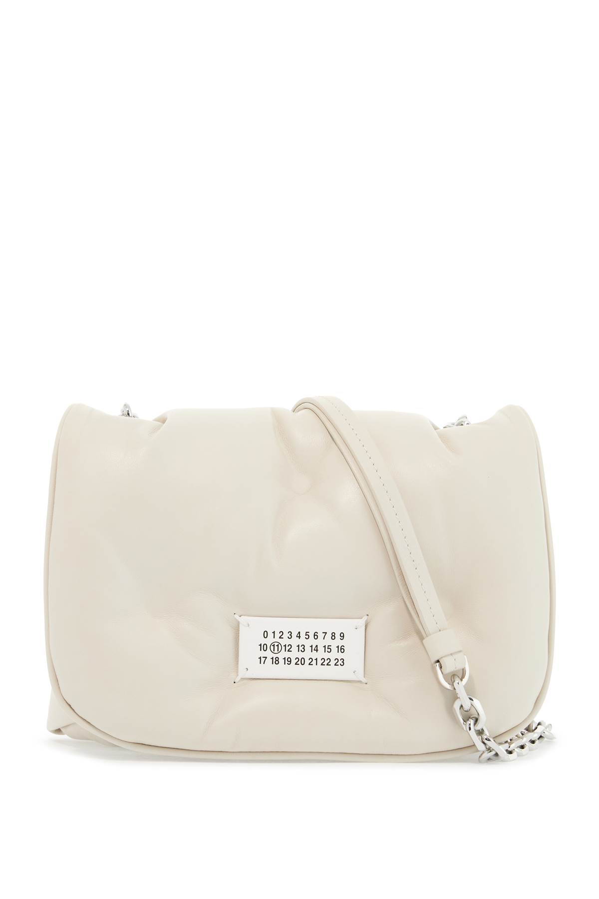 Shop Maison Margiela Glam Slam Small Flap Bag In Greige