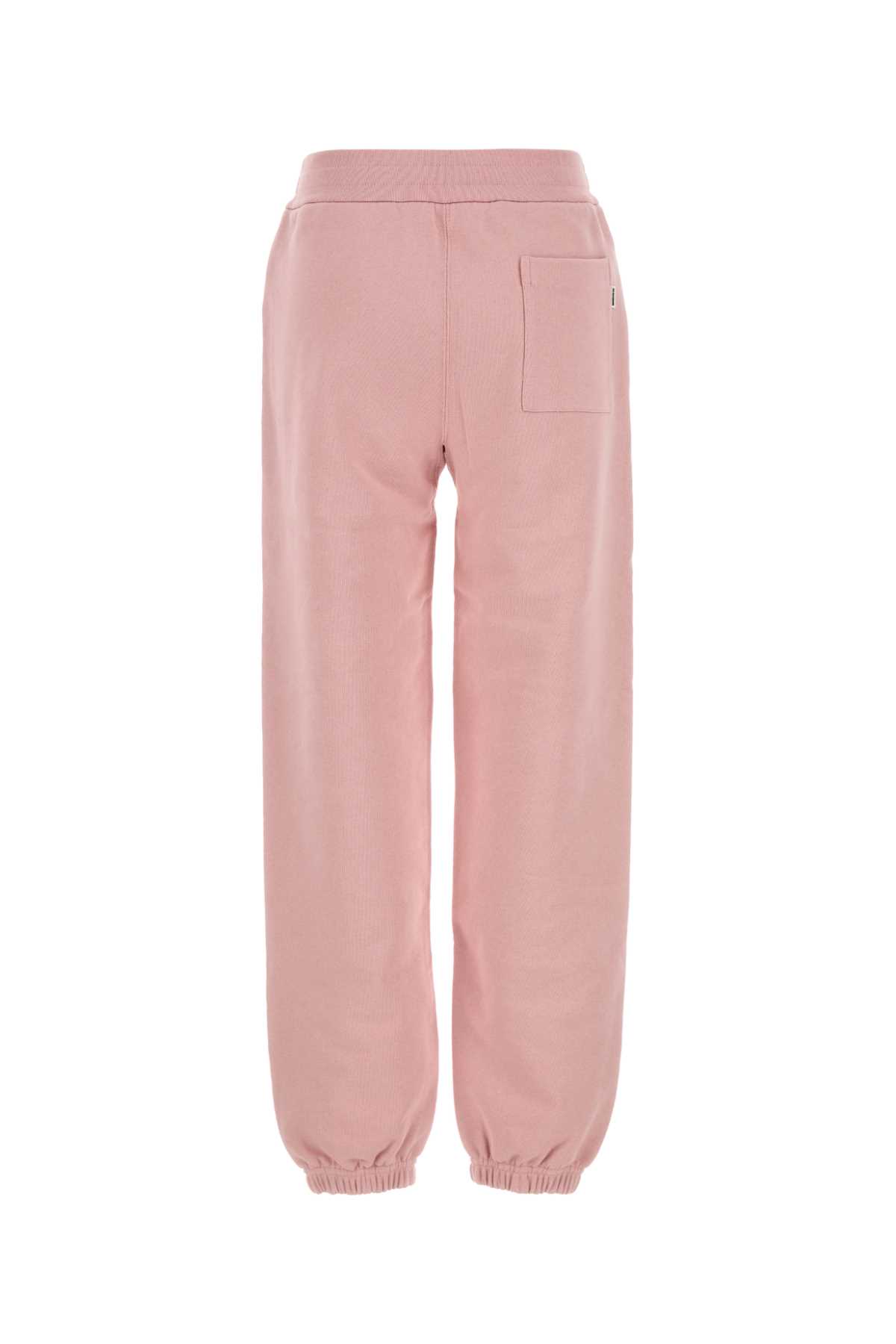 Jil Sander Cotton Joggers With Elastic Waistband And Cuffs In Pink
