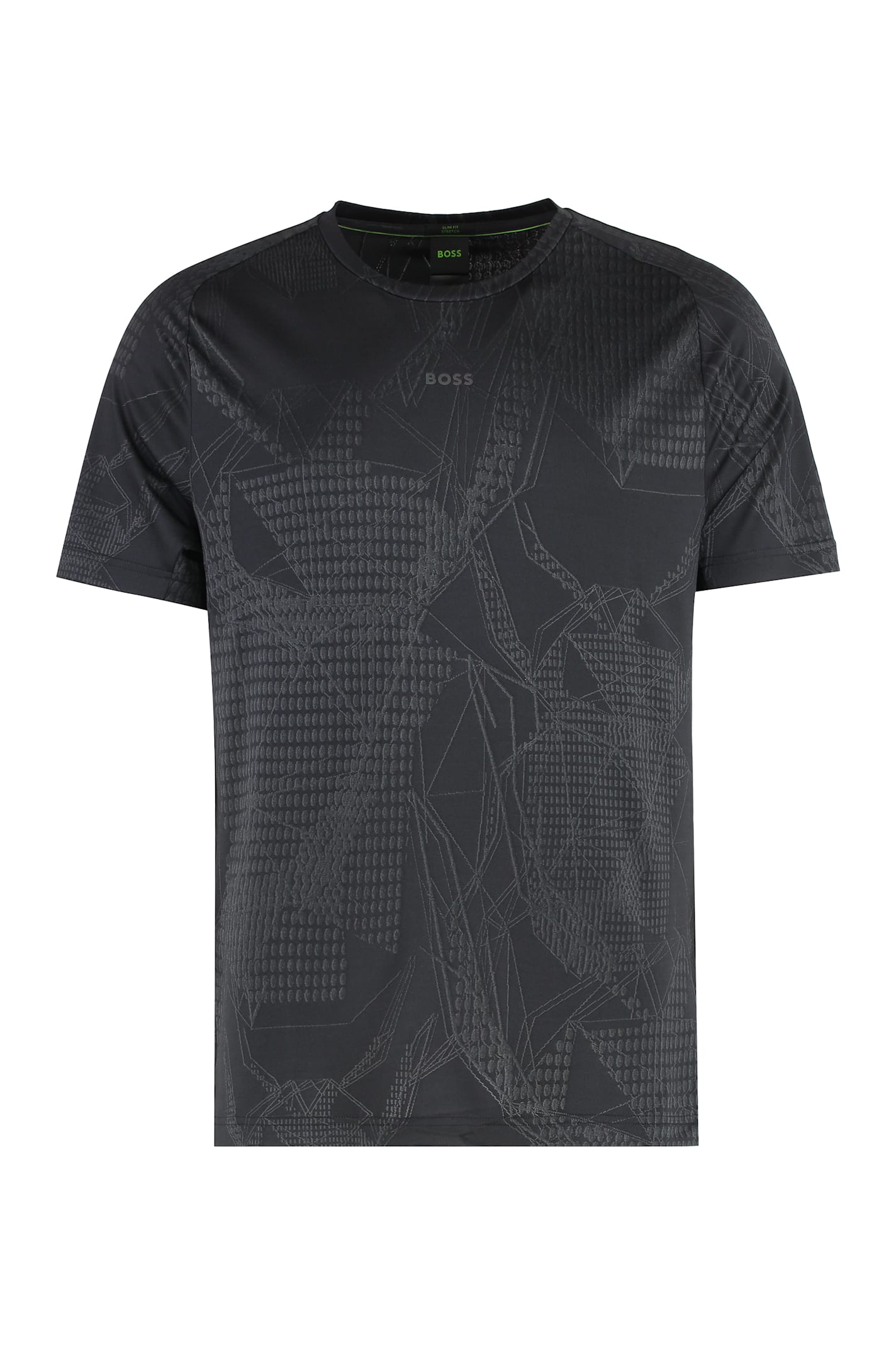 Shop Hugo Boss Techno Fabric T-shirt In Black
