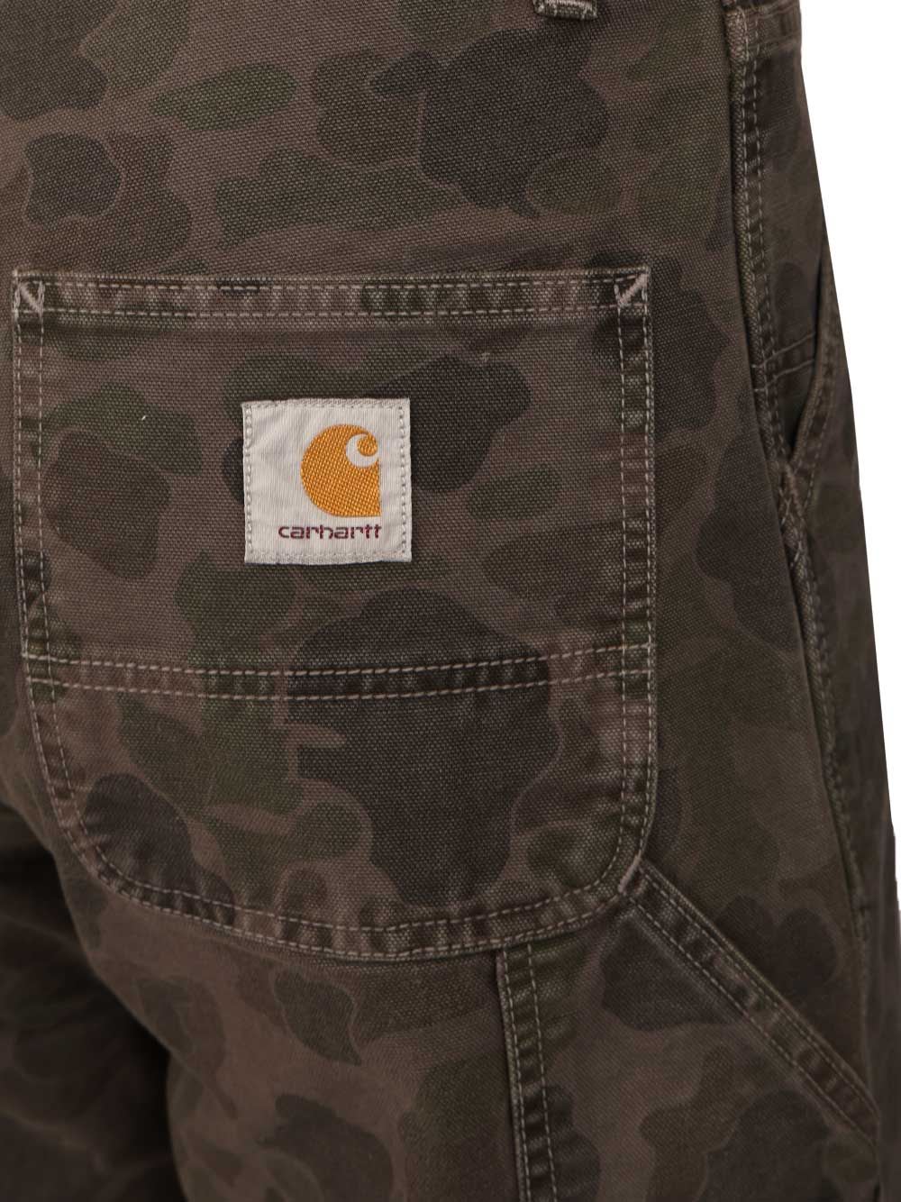 Carhartt Duck Single Knee Jeans Camouflage In Green