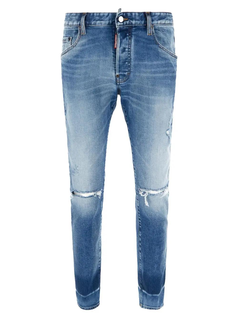 Light Sunset Wash Roadie Jeans In Blue