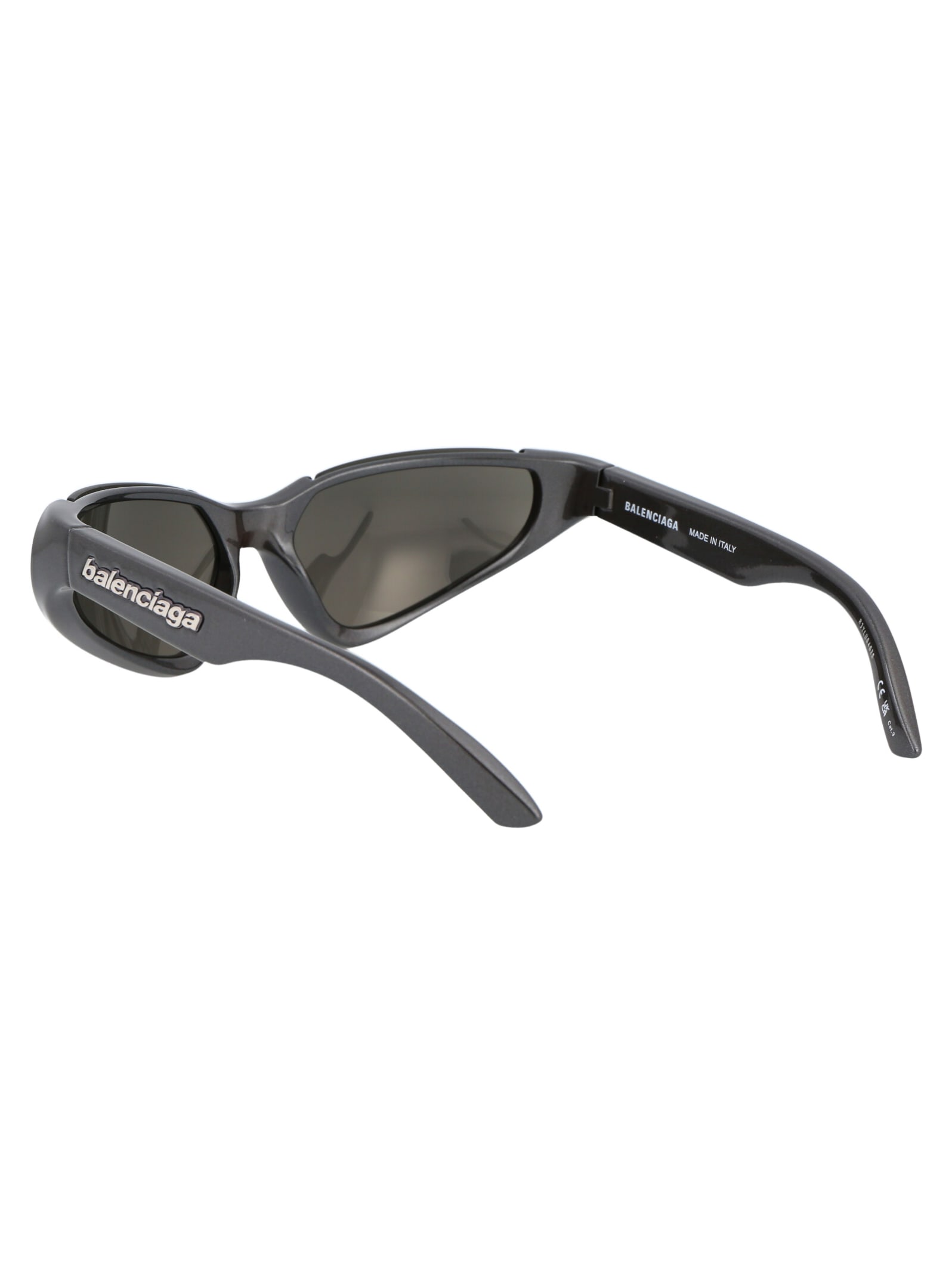 Shop Balenciaga Bb0202s Sunglasses In 002 Silver Silver Silver