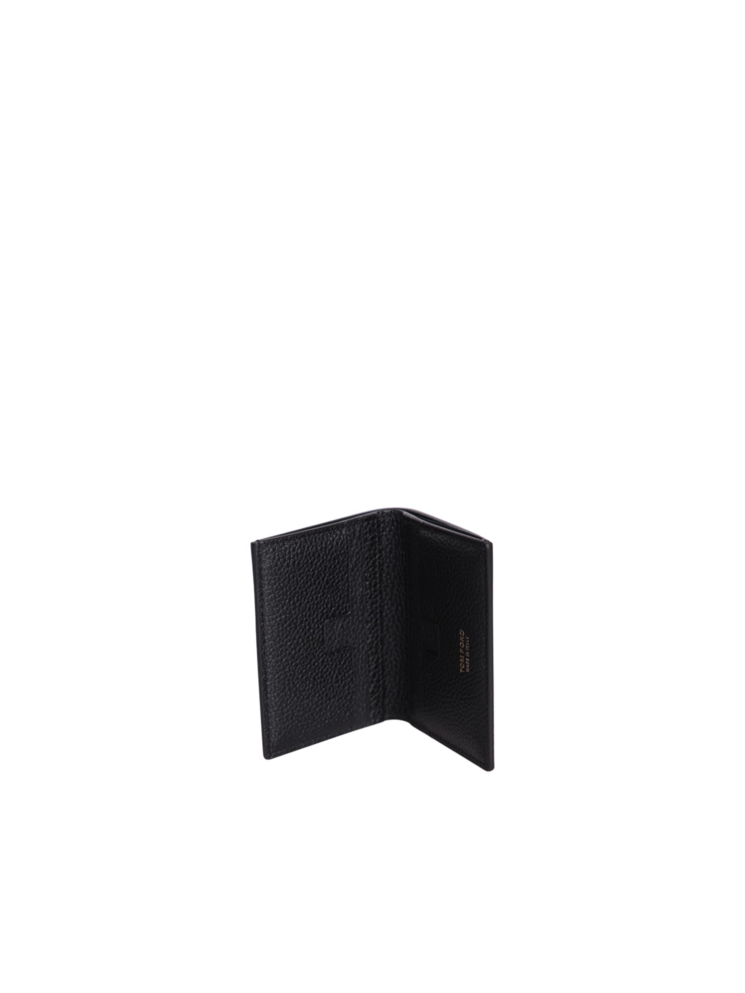 Tom Ford Logo Print Wallet In Black