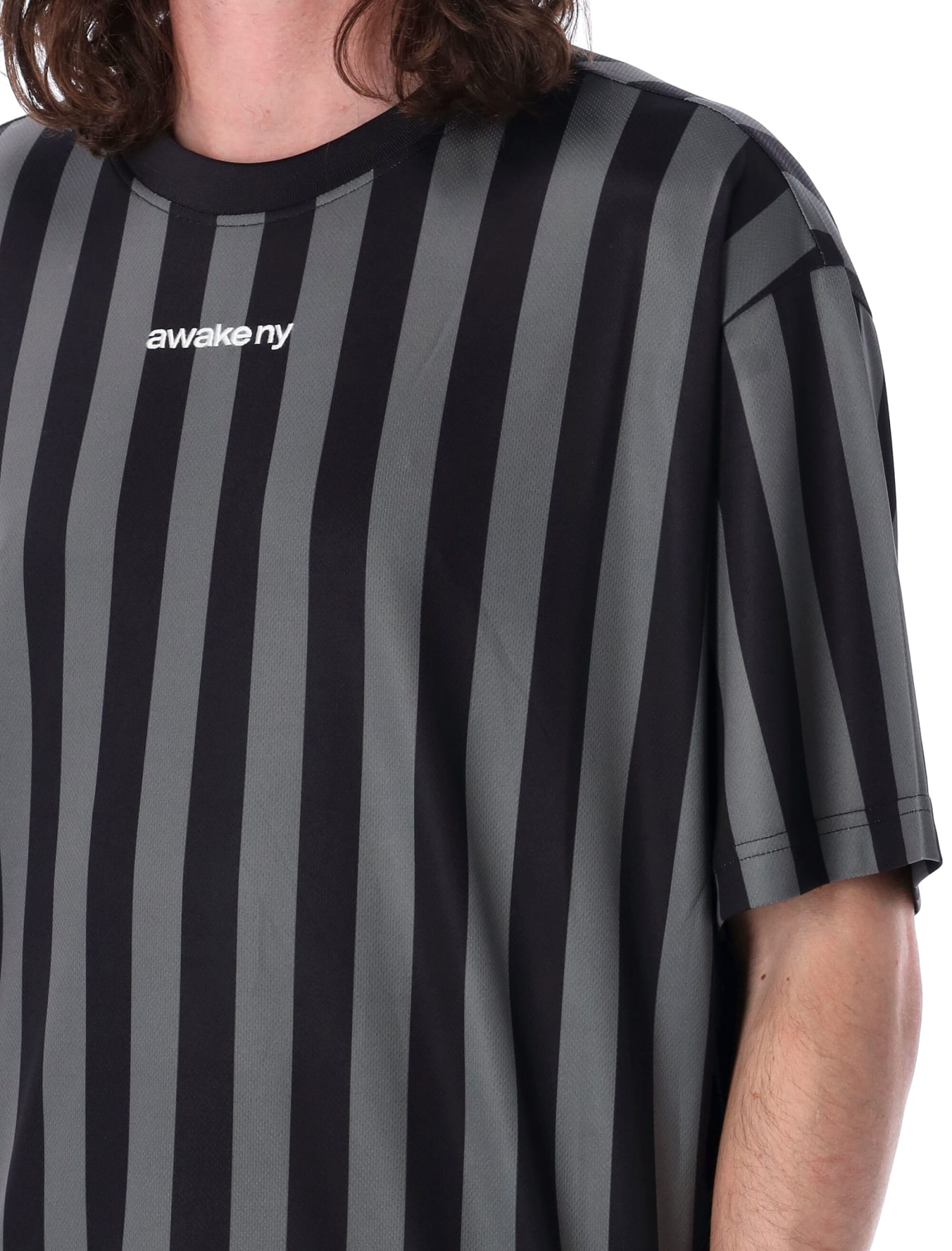 Shop Awake Ny Soccer Jersey T-shirt In Black