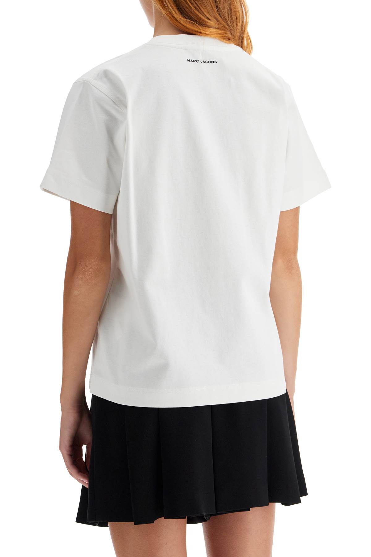 Shop Marc Jacobs T-shirt The Stripe Box Tee In White (white)