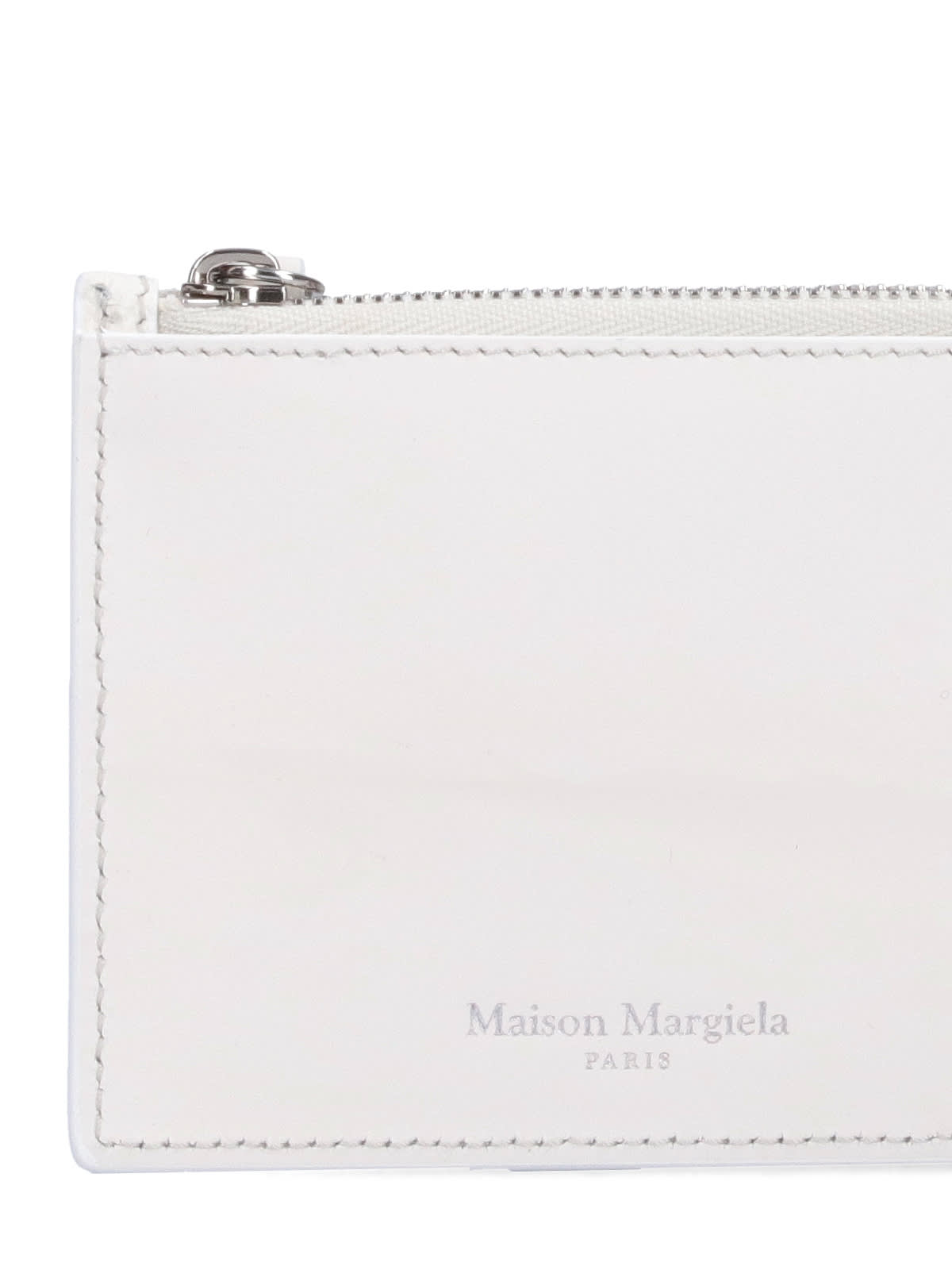 Shop Maison Margiela Four Stitches Bi-fold Wallet In White