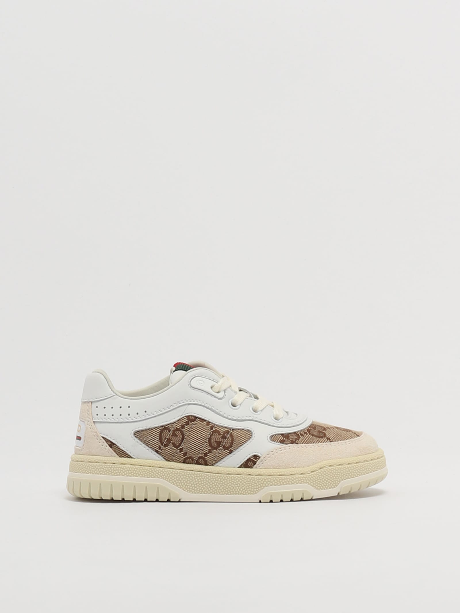 Shop Gucci Sneakers Sneaker In Bianco-beige