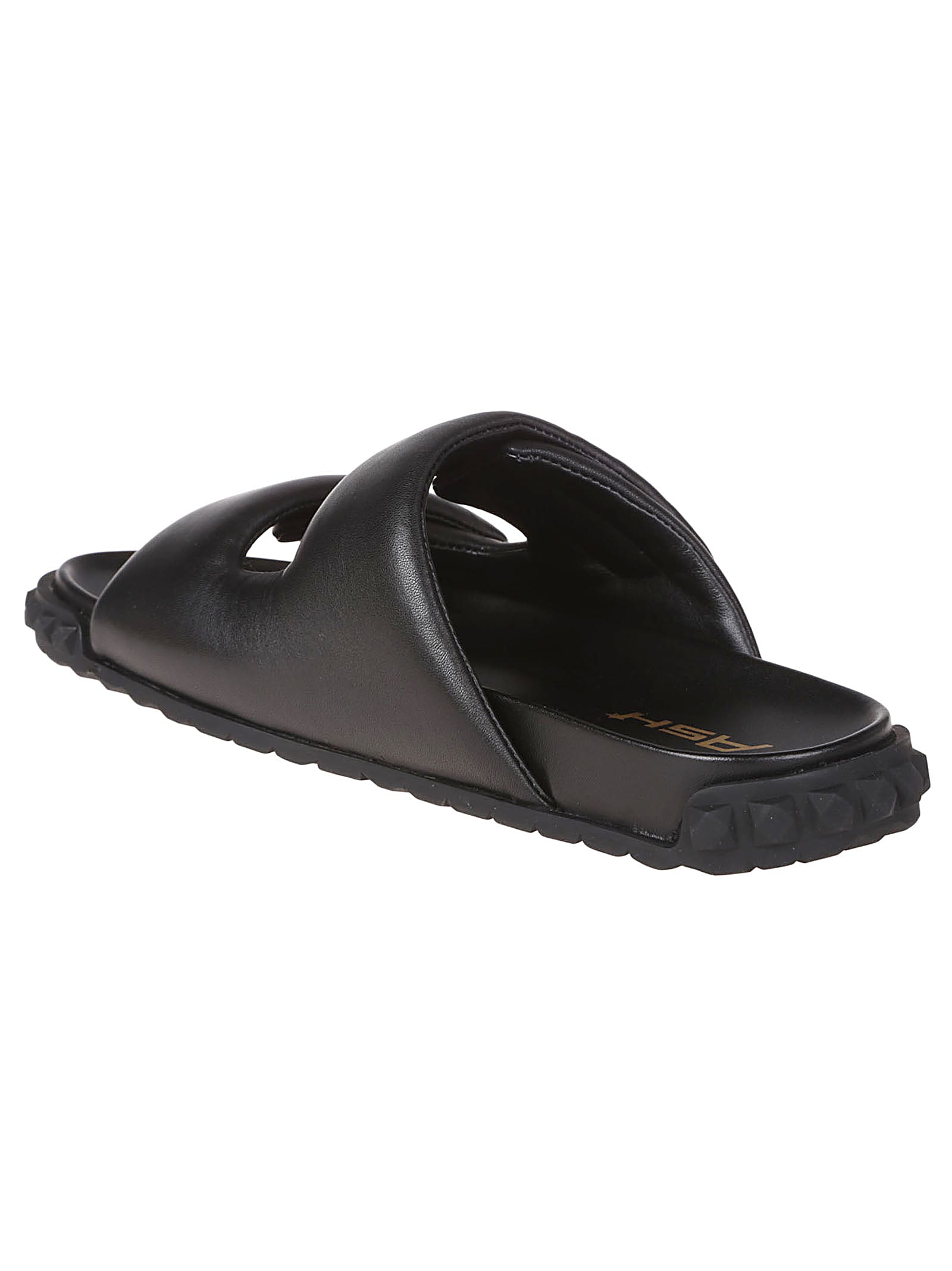 Ash Twist Studded Slip In Black
