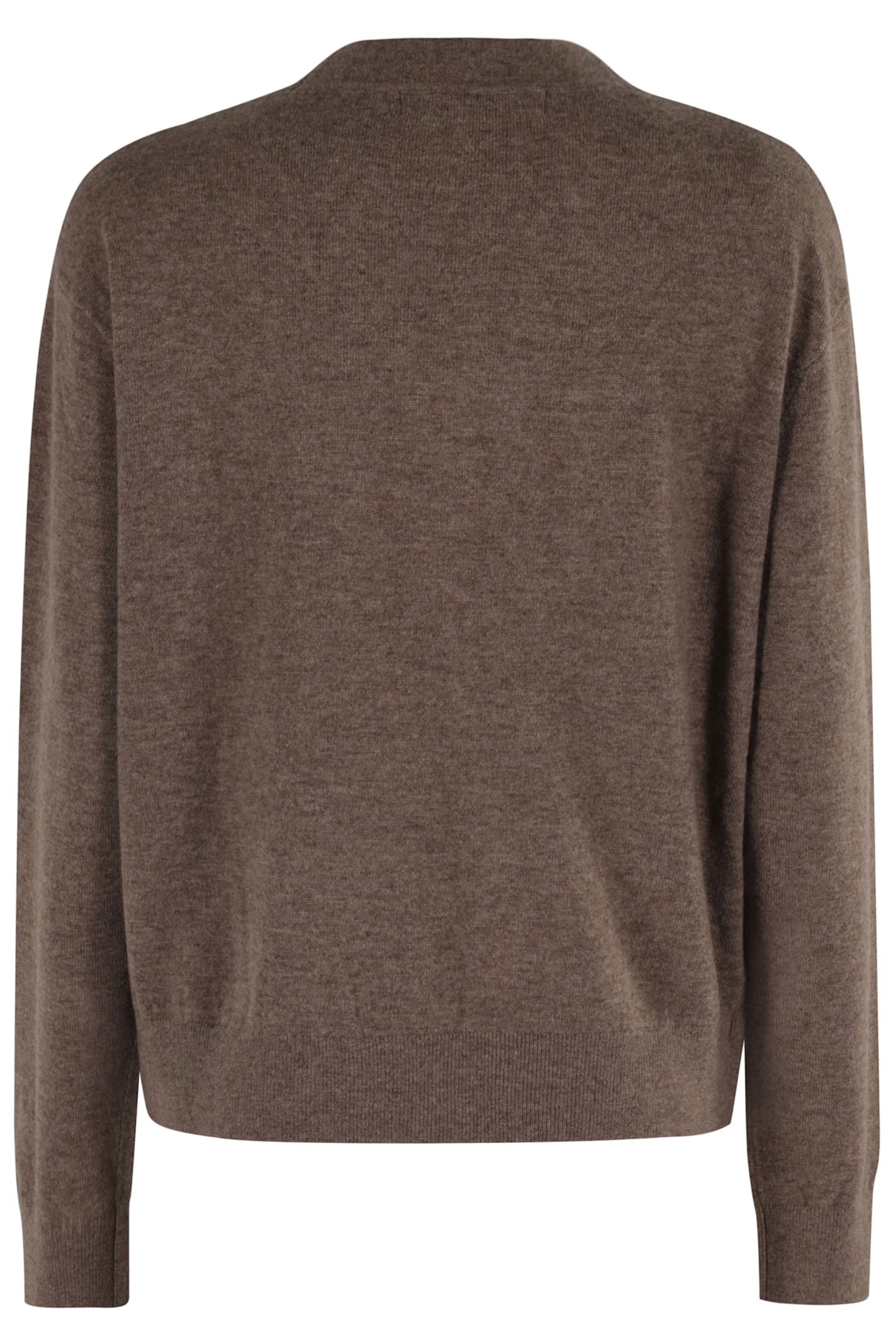 Remain Birger Christensen Remain V-neck Sweater With Relaxed Fit In Brown