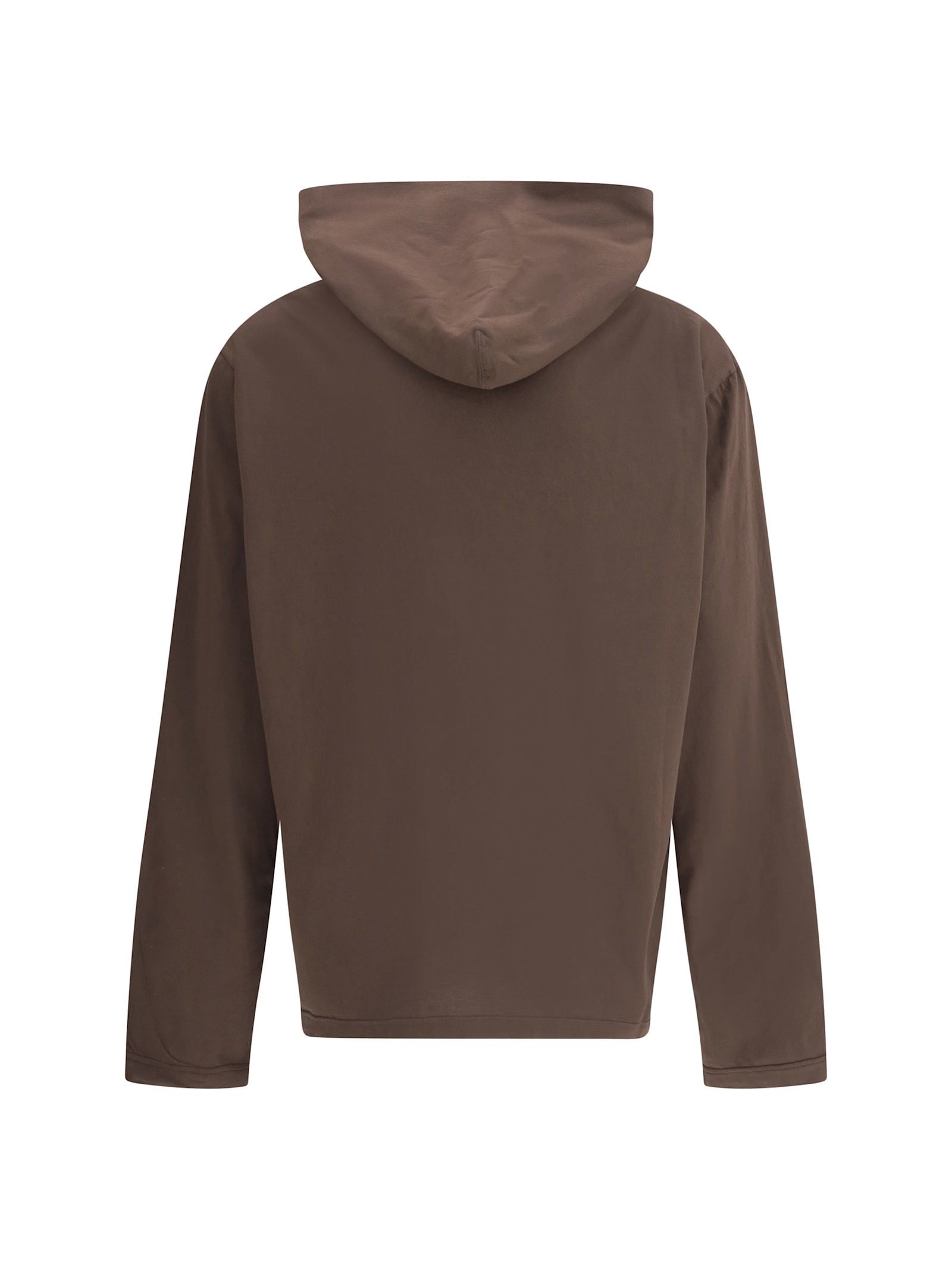 Prada Men Lightweight Hoodie In Brown