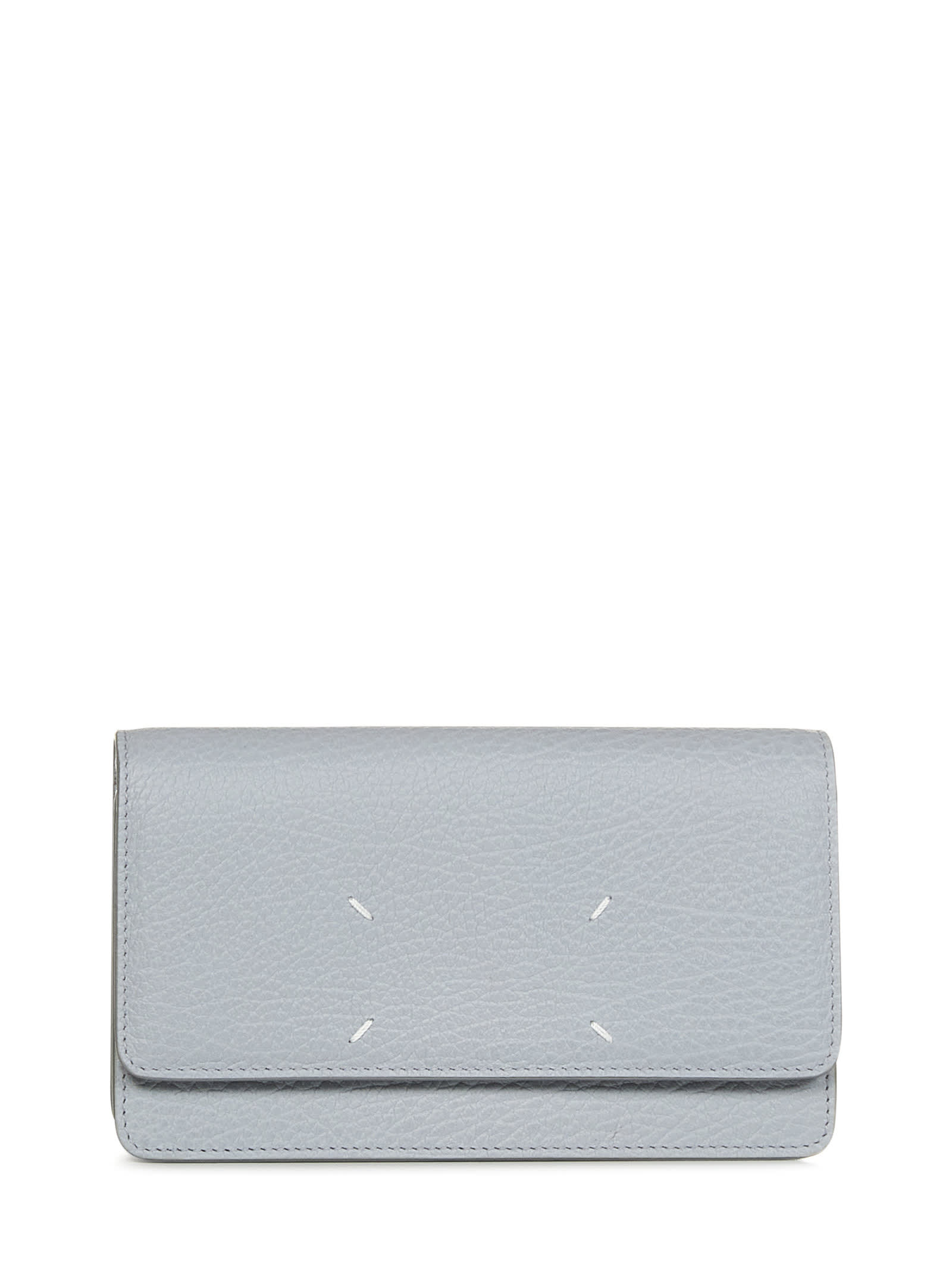 Maison Margiela Four Stitches Wallet In Light Blue | ModeSens